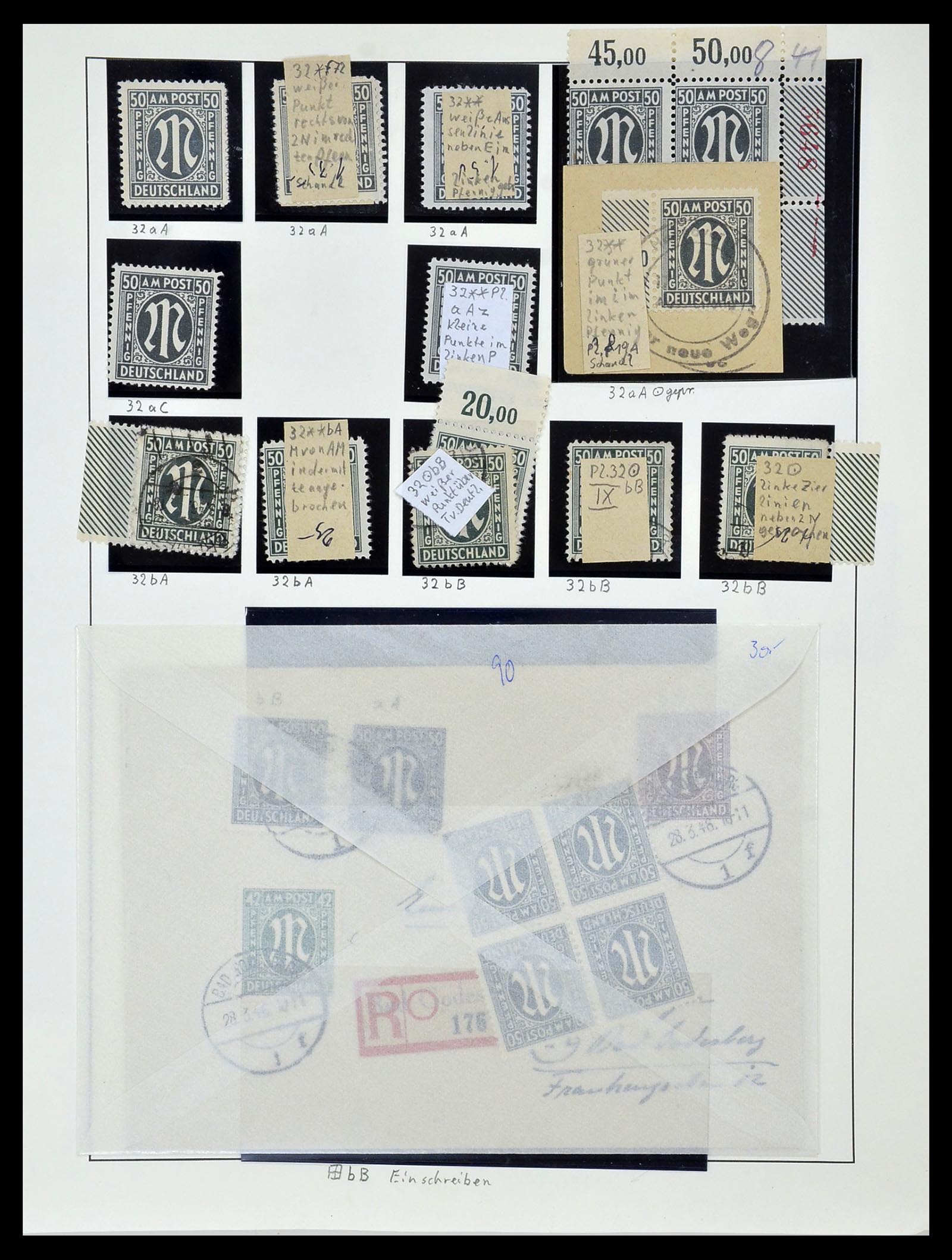 34152 071 - Stamp collection 34152 German Zones 1945-1949.