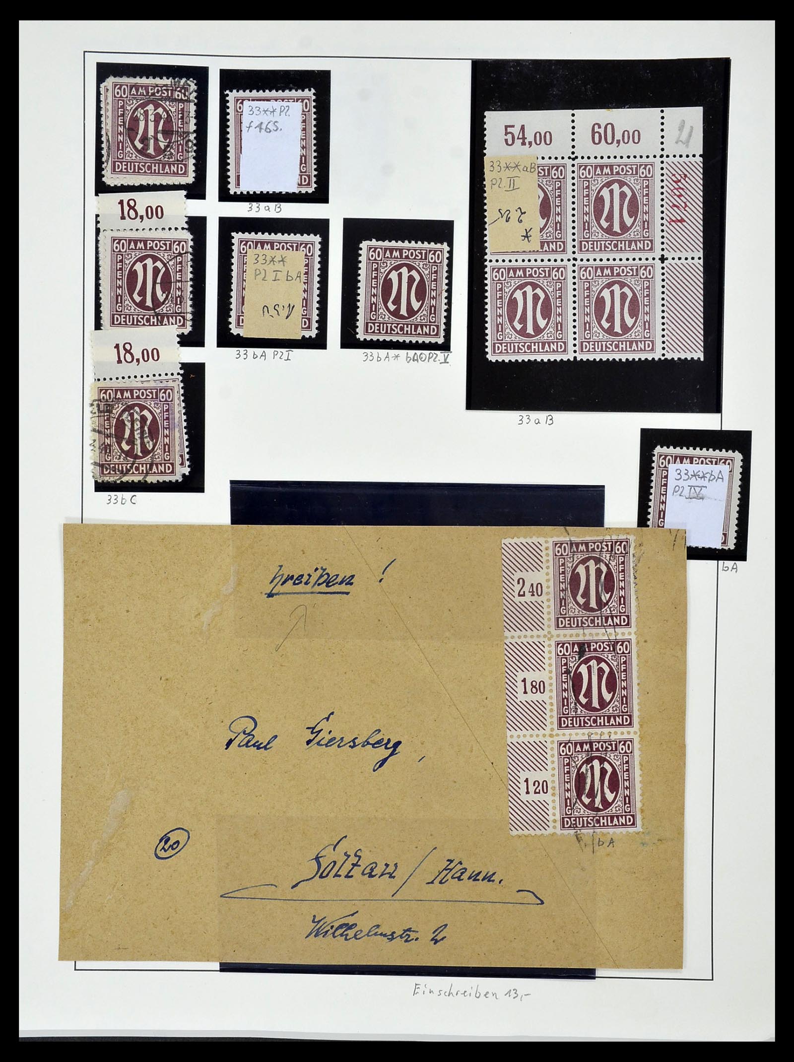 34152 072 - Postzegelverzameling 34152 Duitse Zones 1945-1949.