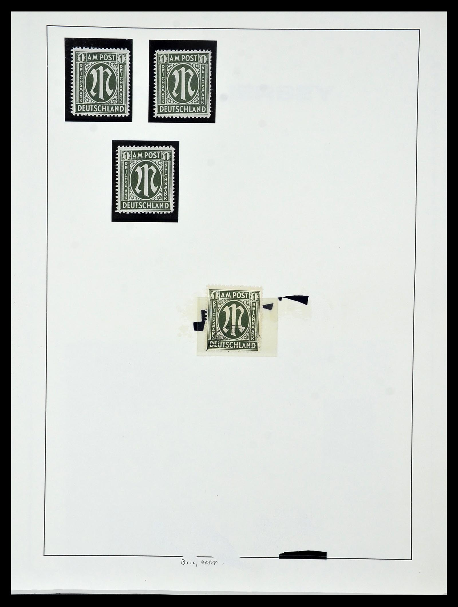 34152 075 - Postzegelverzameling 34152 Duitse Zones 1945-1949.
