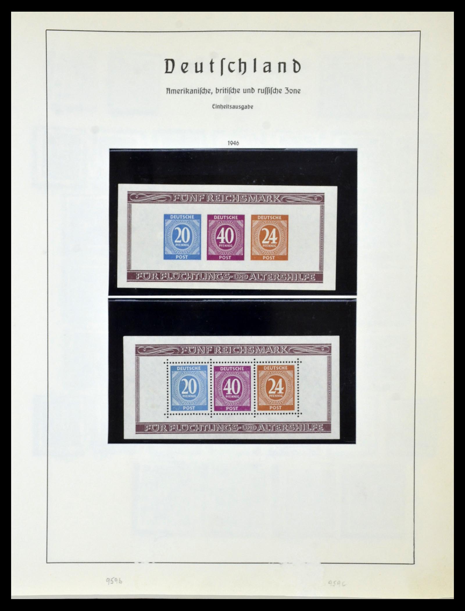 34152 077 - Stamp collection 34152 German Zones 1945-1949.