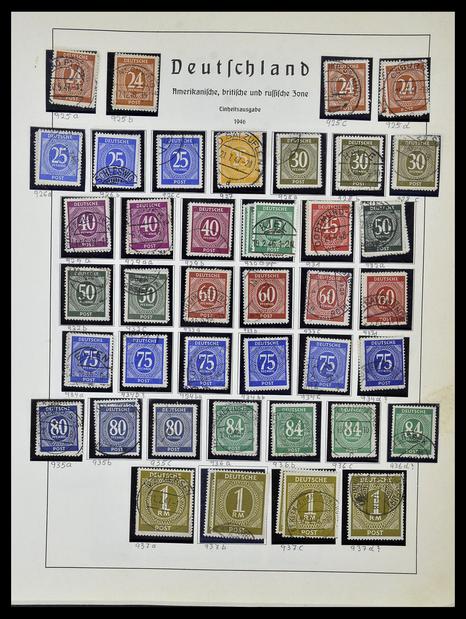 34152 078 - Postzegelverzameling 34152 Duitse Zones 1945-1949.