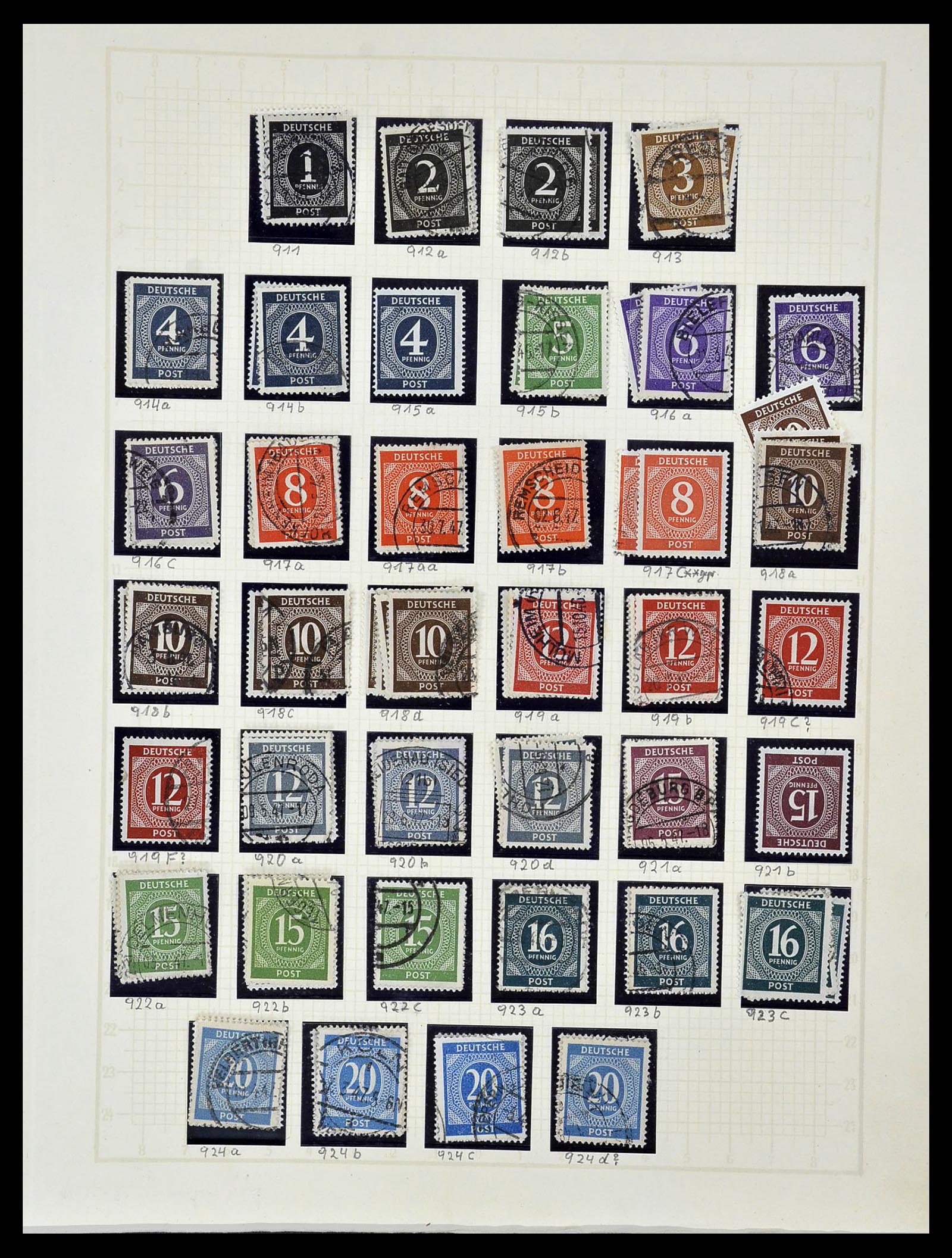 34152 079 - Stamp collection 34152 German Zones 1945-1949.