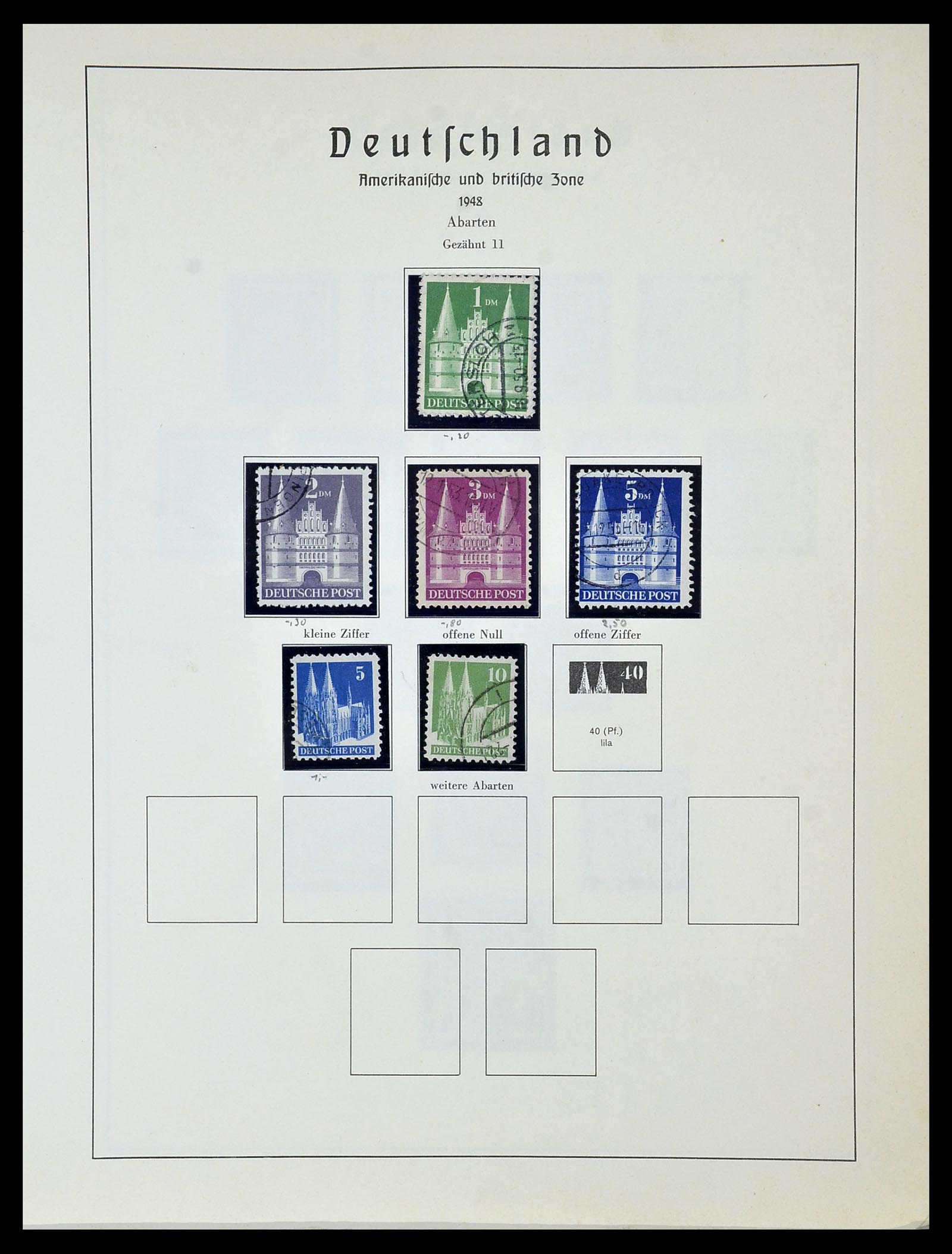 34152 085 - Stamp collection 34152 German Zones 1945-1949.