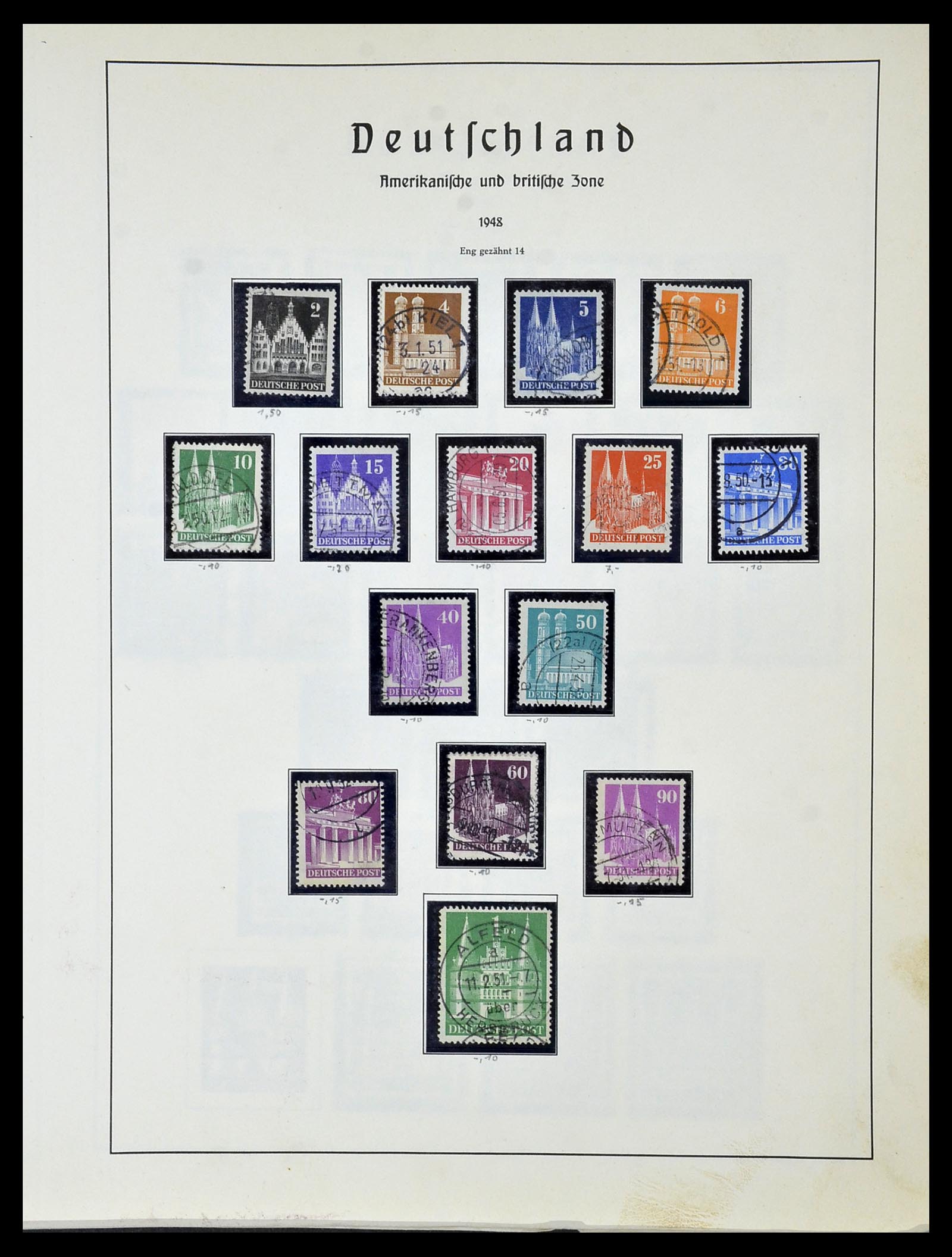 34152 086 - Stamp collection 34152 German Zones 1945-1949.