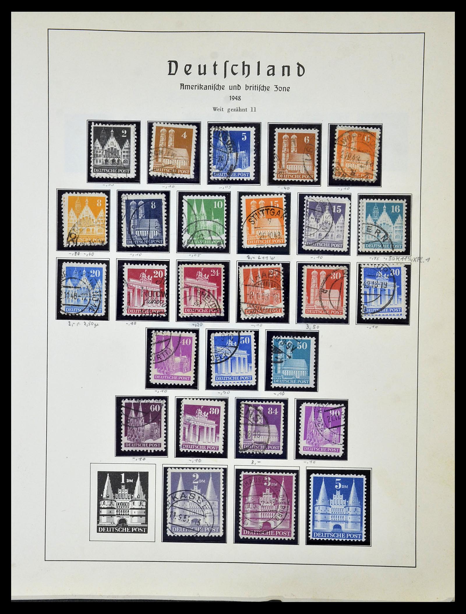 34152 087 - Postzegelverzameling 34152 Duitse Zones 1945-1949.