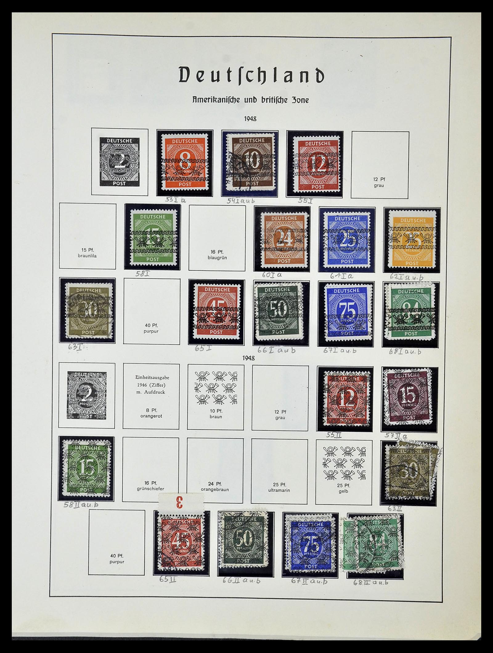 34152 089 - Stamp collection 34152 German Zones 1945-1949.