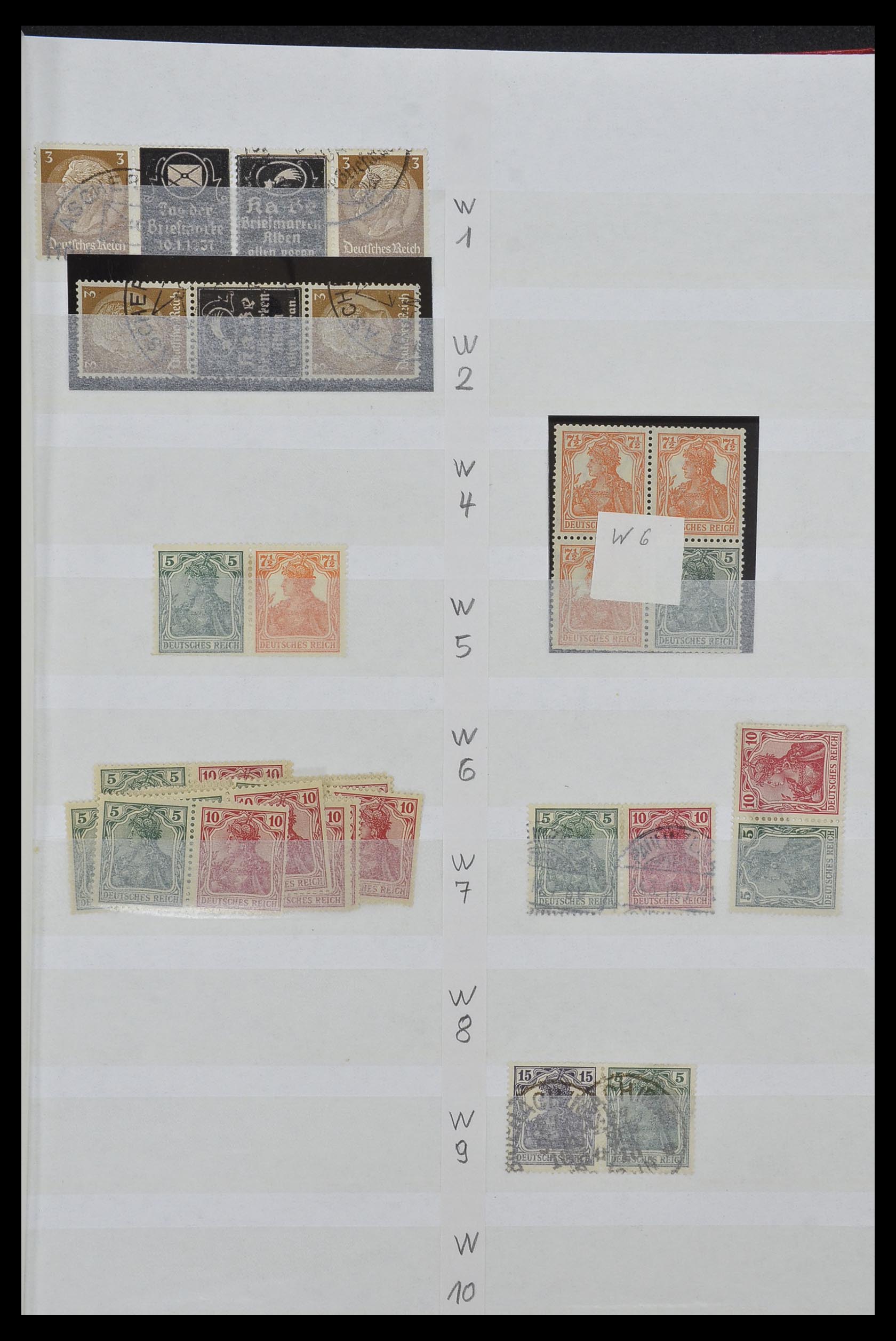 34153 001 - Stamp collection 34153 German Reich combinations 1919-1943.