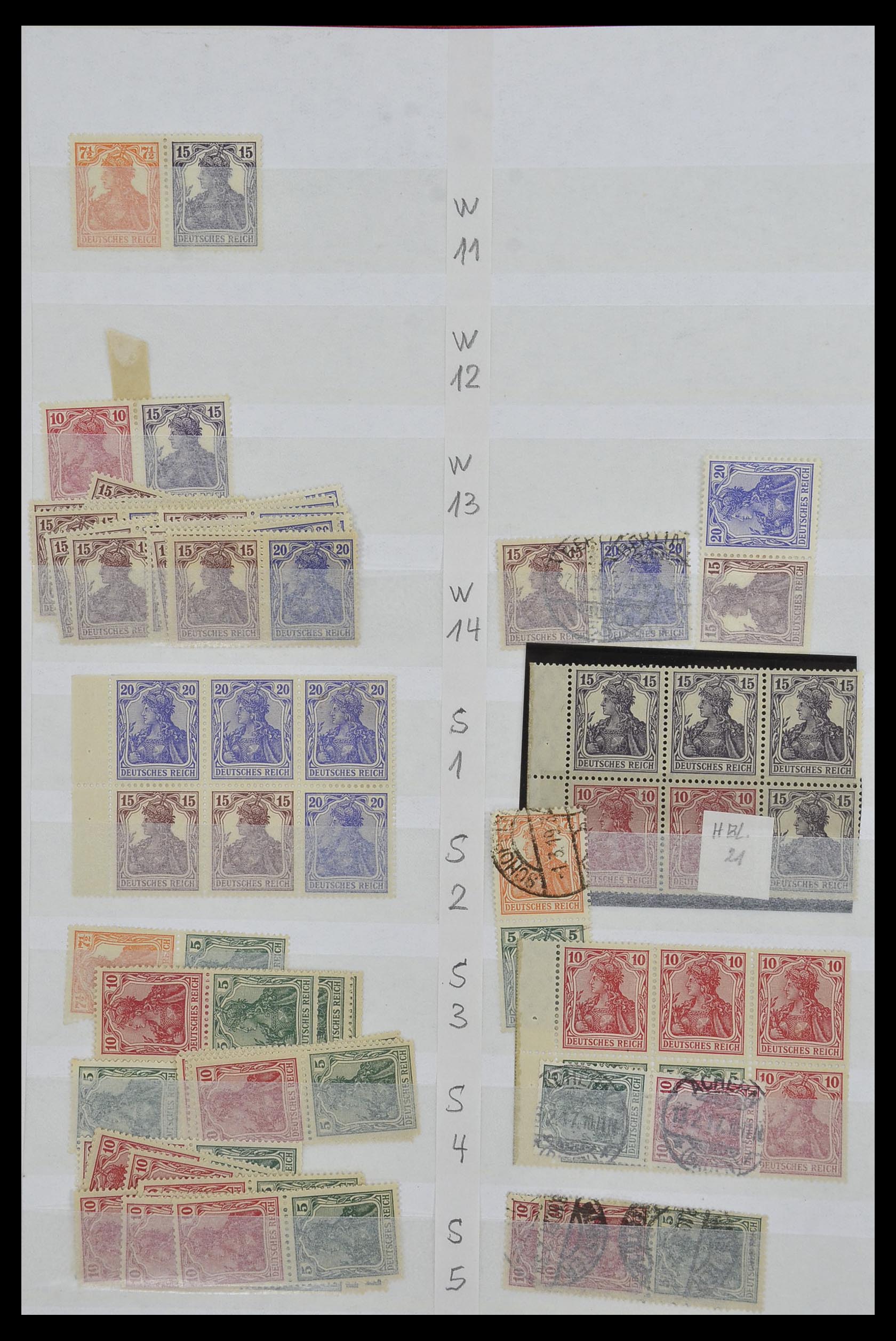 34153 002 - Stamp collection 34153 German Reich combinations 1919-1943.