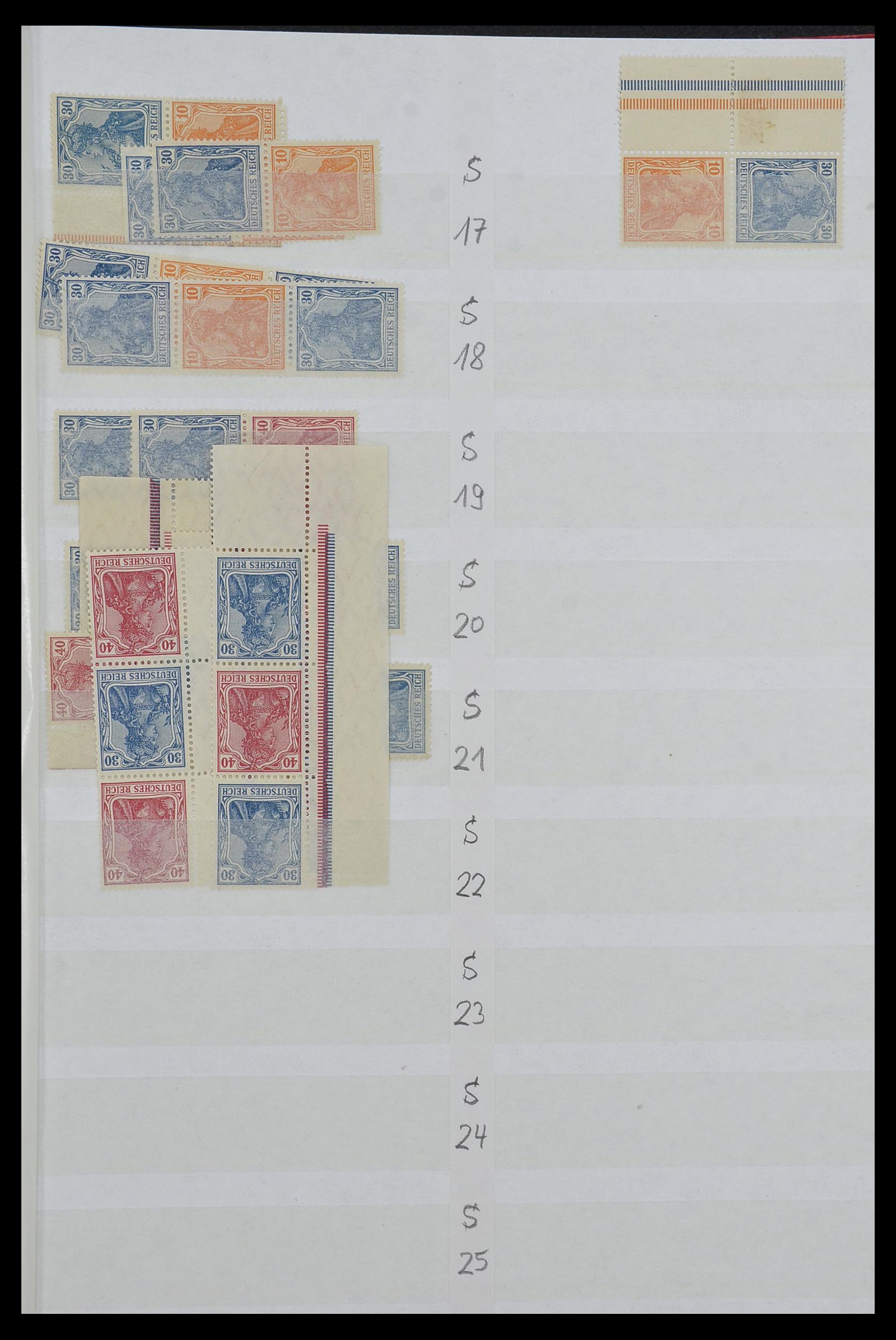 34153 005 - Stamp collection 34153 German Reich combinations 1919-1943.