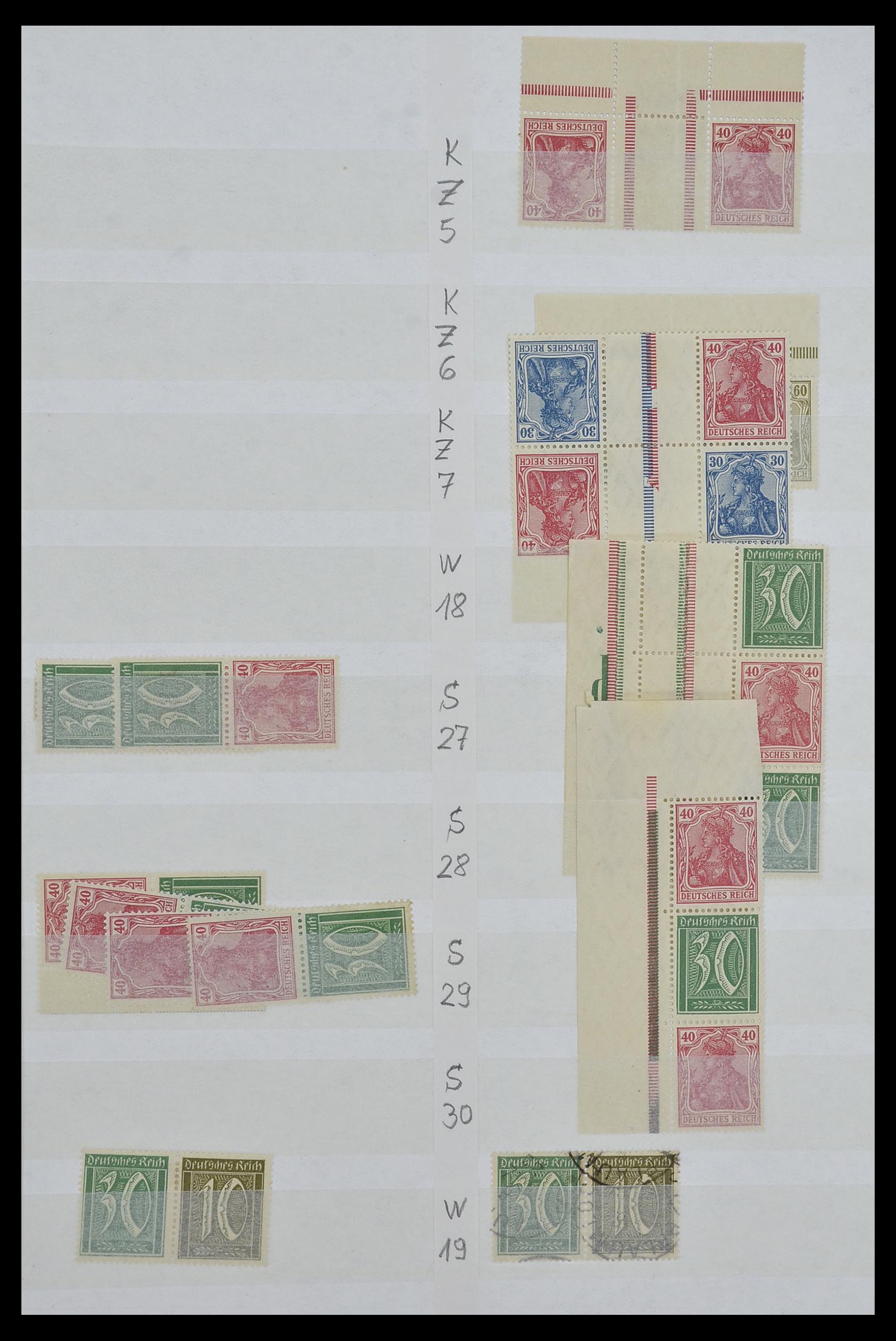 34153 007 - Stamp collection 34153 German Reich combinations 1919-1943.