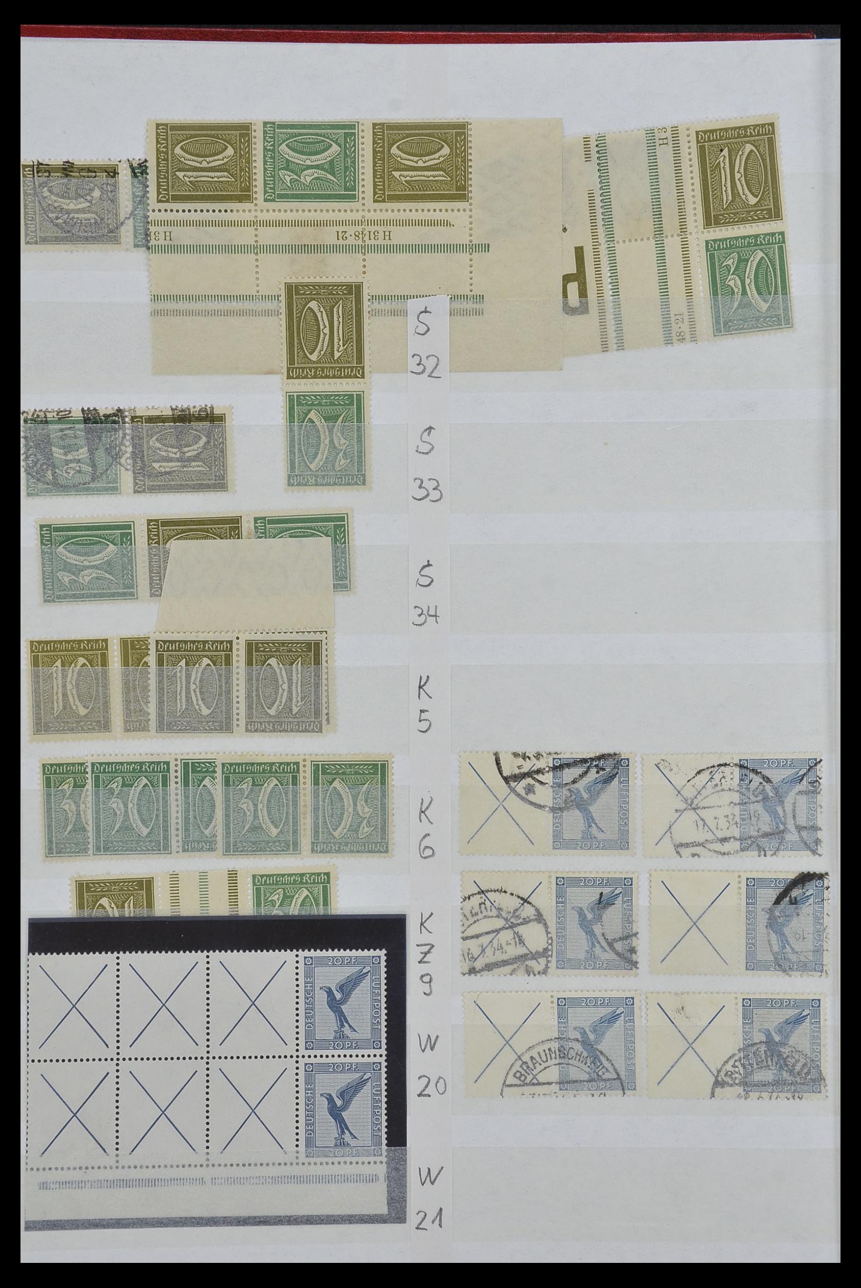 34153 008 - Stamp collection 34153 German Reich combinations 1919-1943.