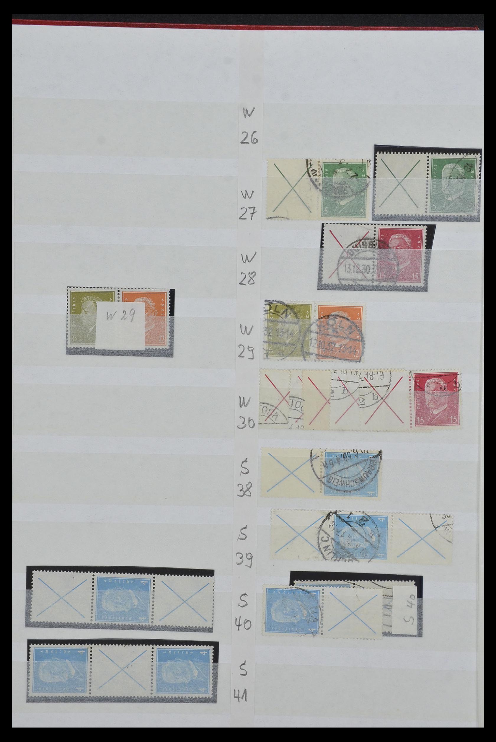 34153 010 - Postzegelverzameling 34153 Duitse Rijk combinaties 1919-1943.