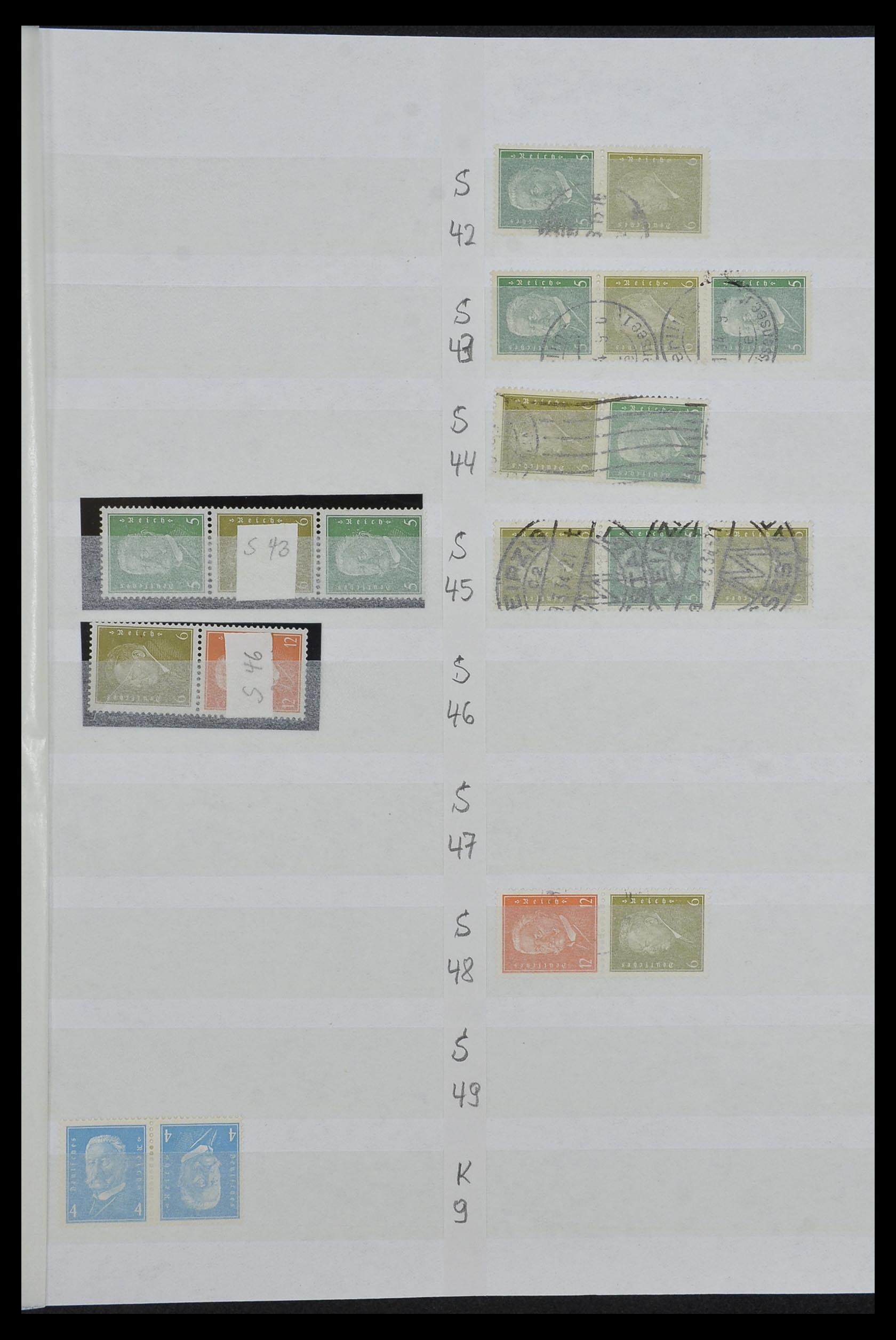 34153 011 - Stamp collection 34153 German Reich combinations 1919-1943.
