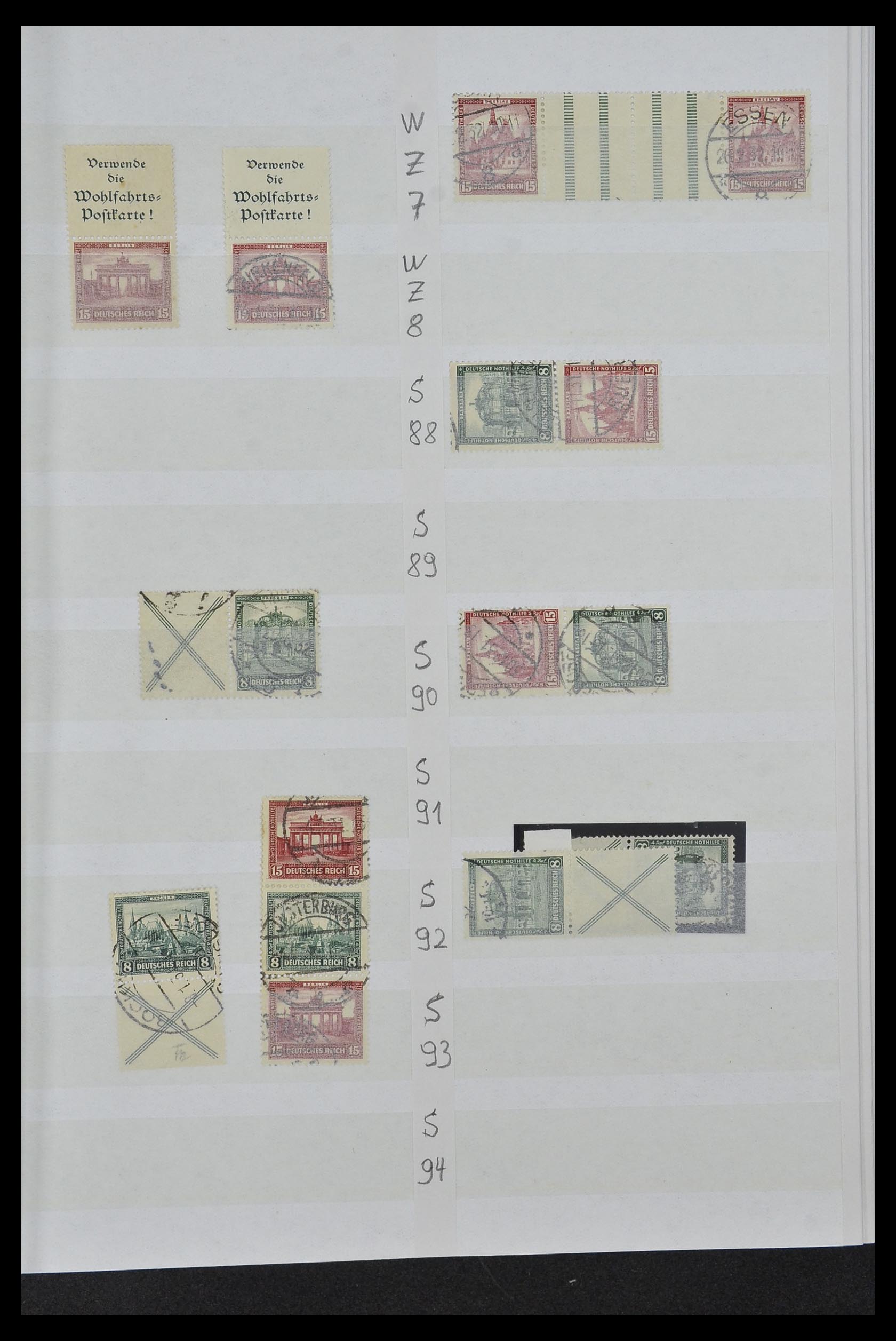 34153 018 - Stamp collection 34153 German Reich combinations 1919-1943.