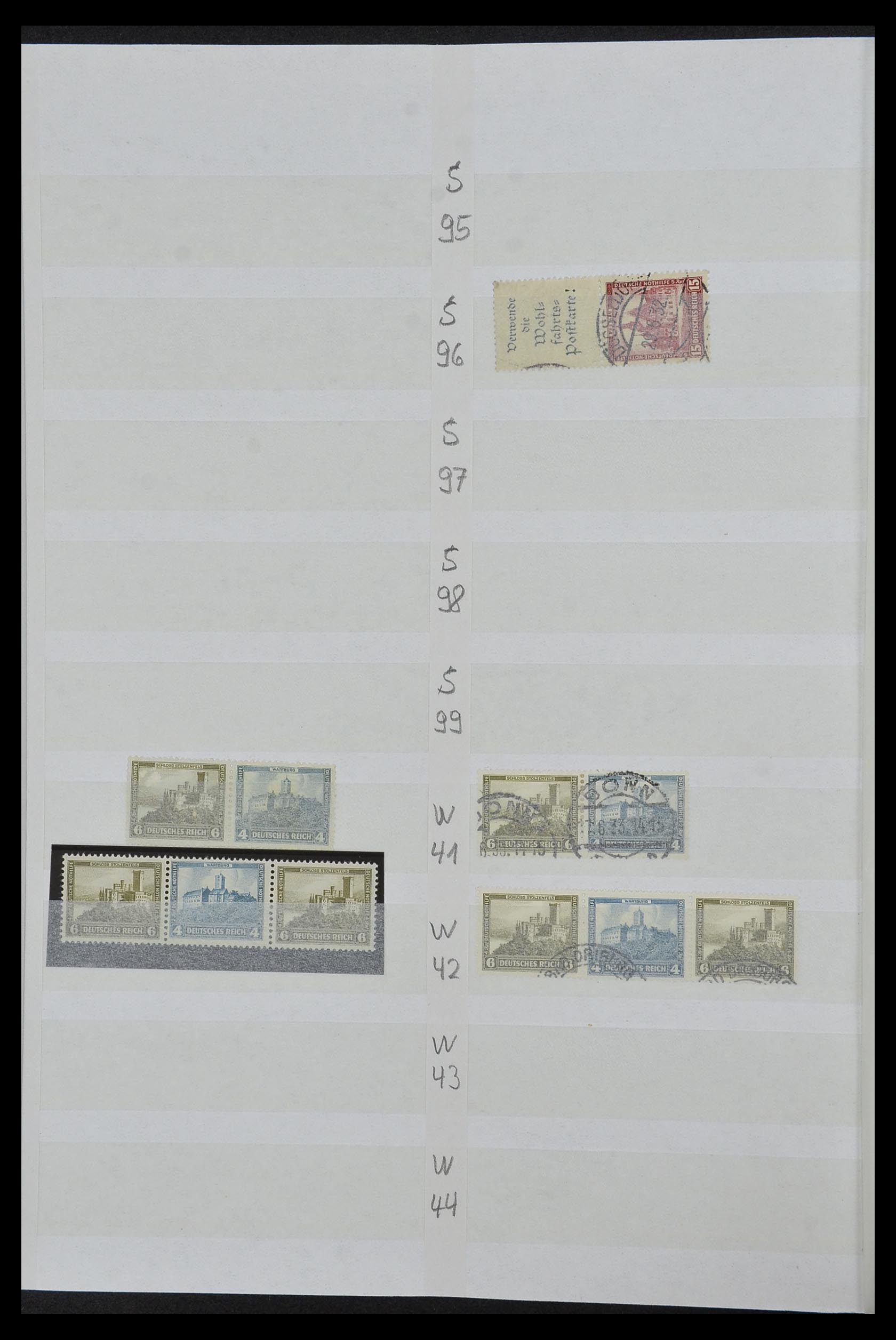 34153 019 - Stamp collection 34153 German Reich combinations 1919-1943.