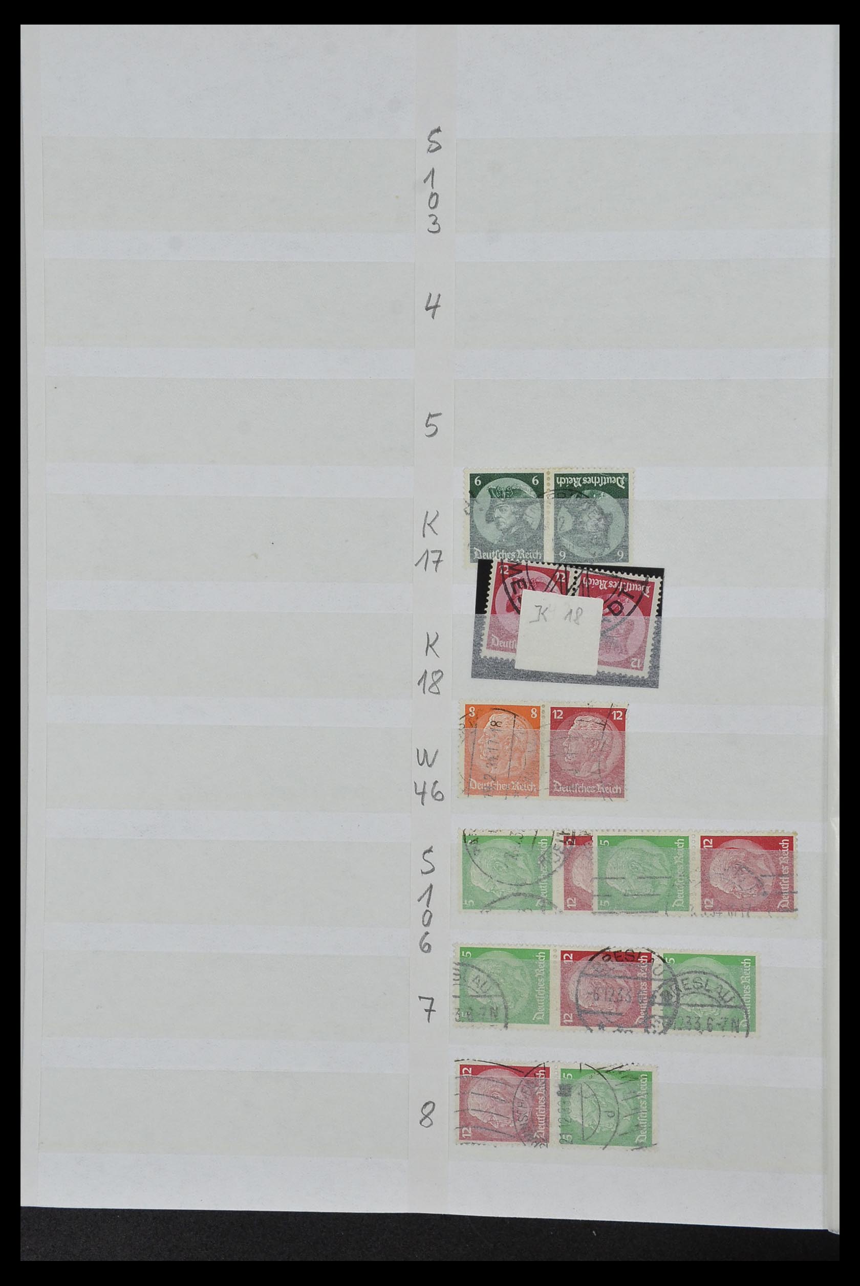 34153 021 - Stamp collection 34153 German Reich combinations 1919-1943.