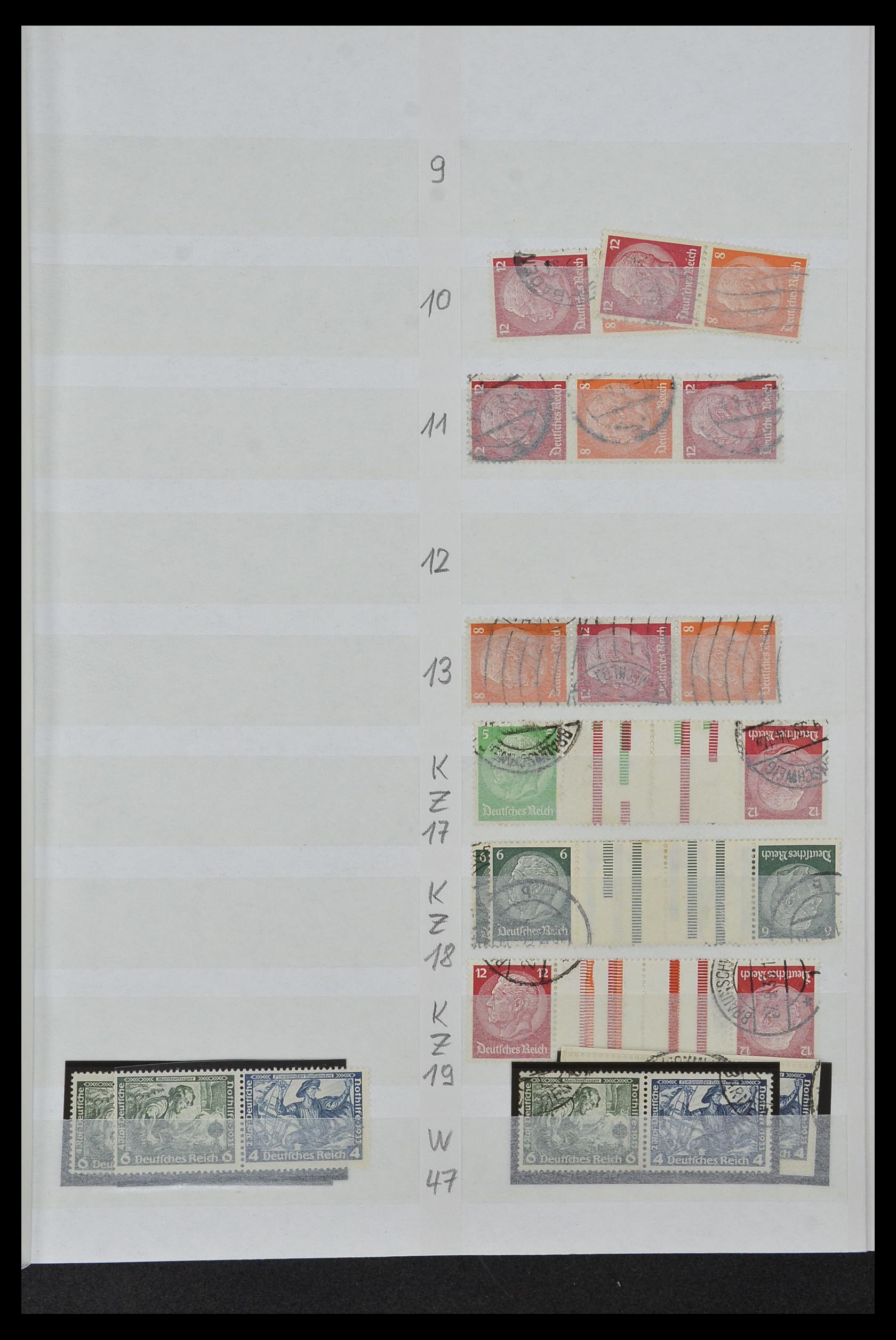 34153 022 - Stamp collection 34153 German Reich combinations 1919-1943.