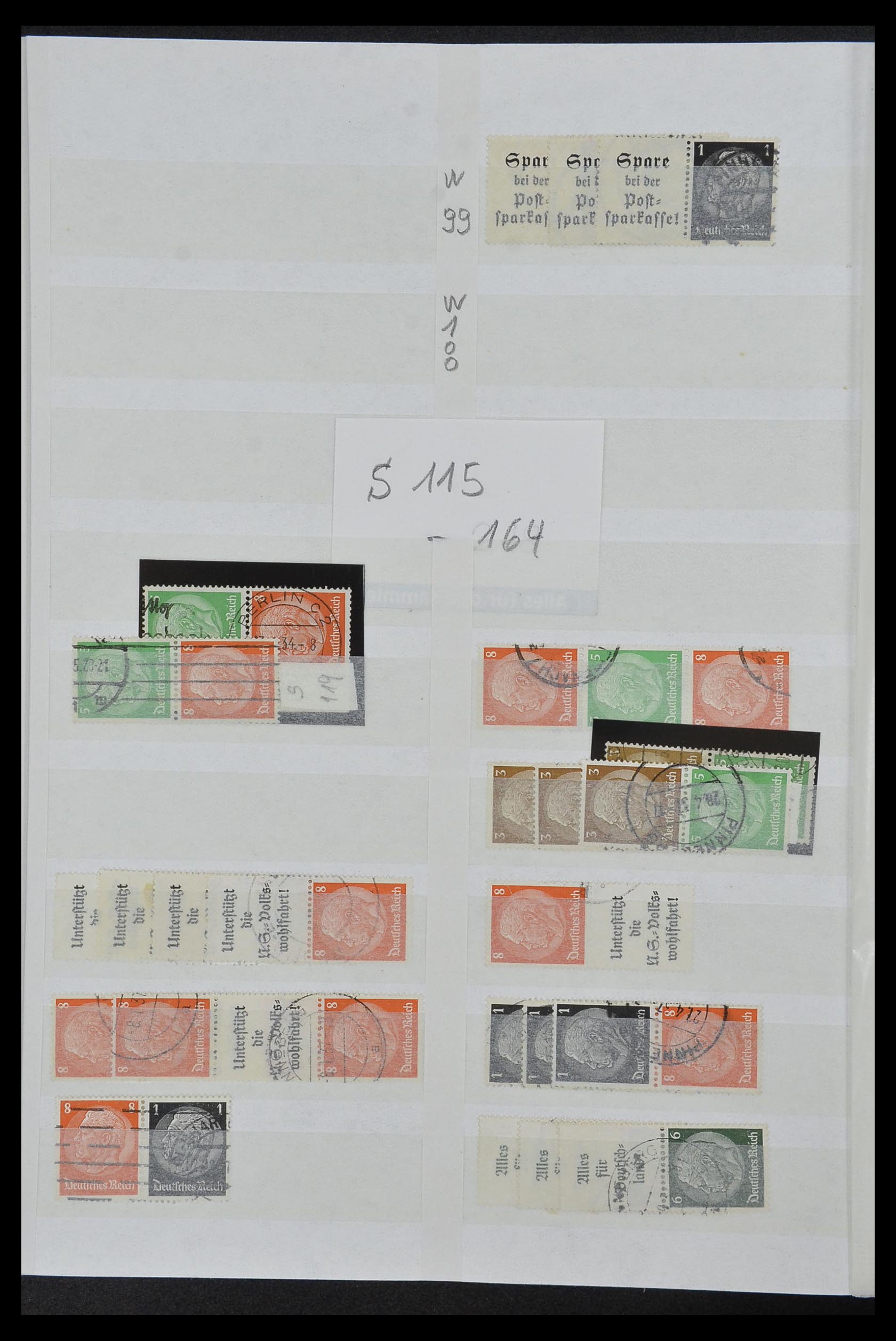 34153 029 - Stamp collection 34153 German Reich combinations 1919-1943.