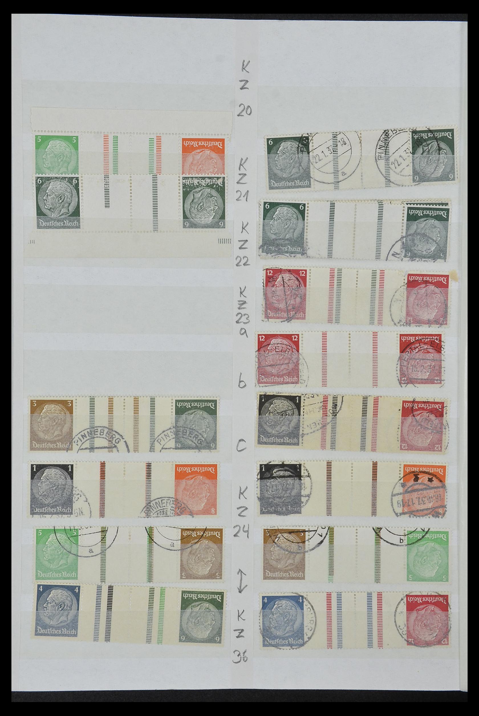 34153 033 - Stamp collection 34153 German Reich combinations 1919-1943.