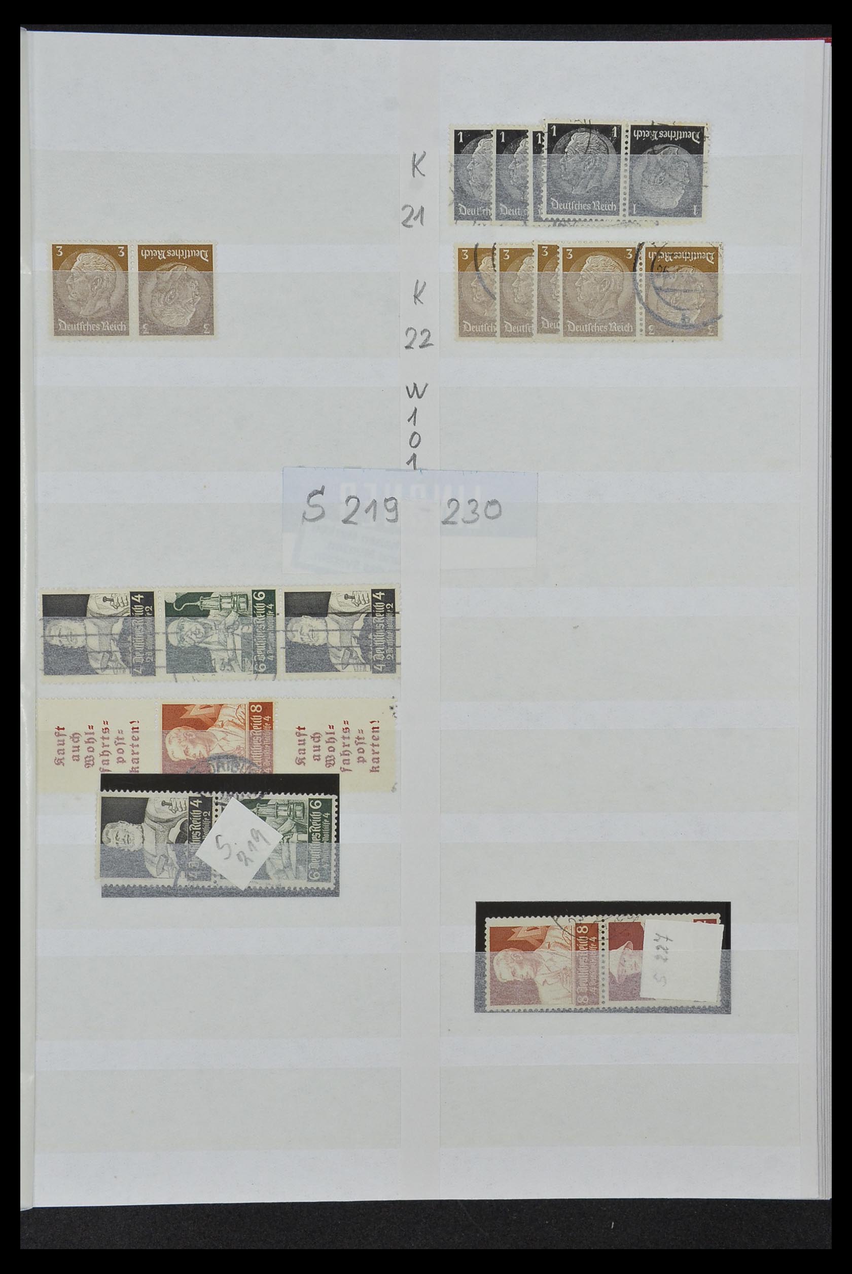 34153 034 - Stamp collection 34153 German Reich combinations 1919-1943.