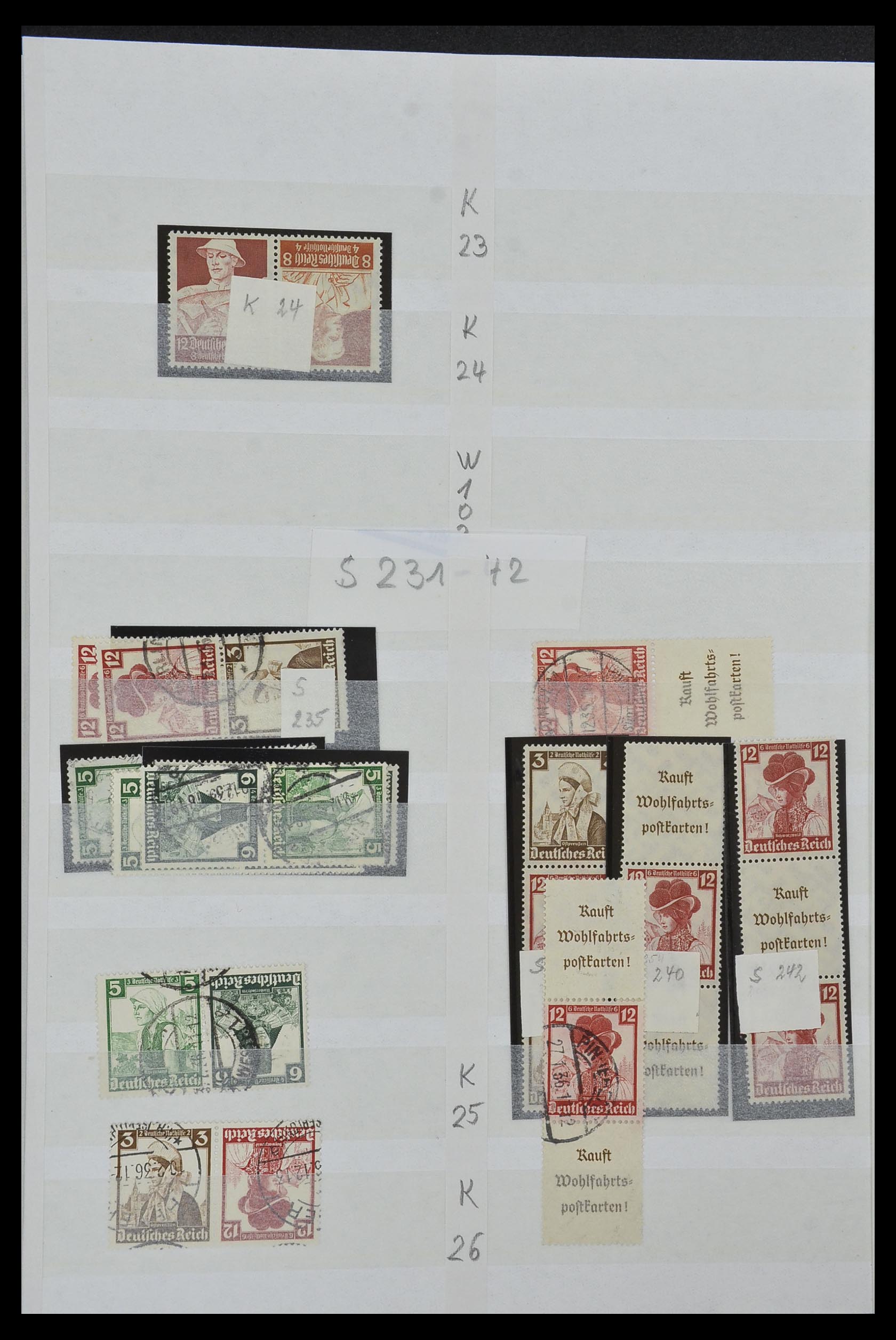 34153 035 - Stamp collection 34153 German Reich combinations 1919-1943.