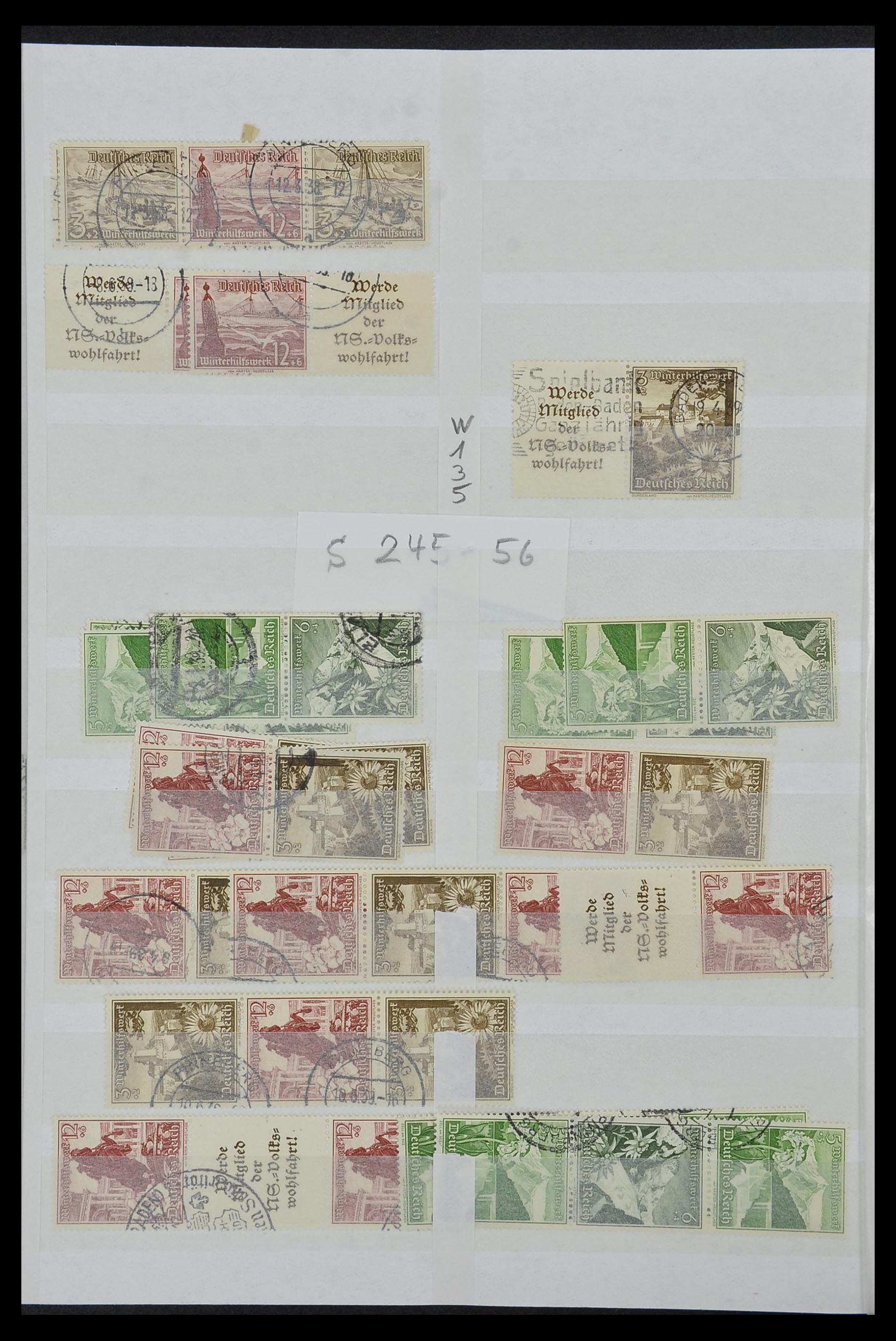 34153 040 - Stamp collection 34153 German Reich combinations 1919-1943.