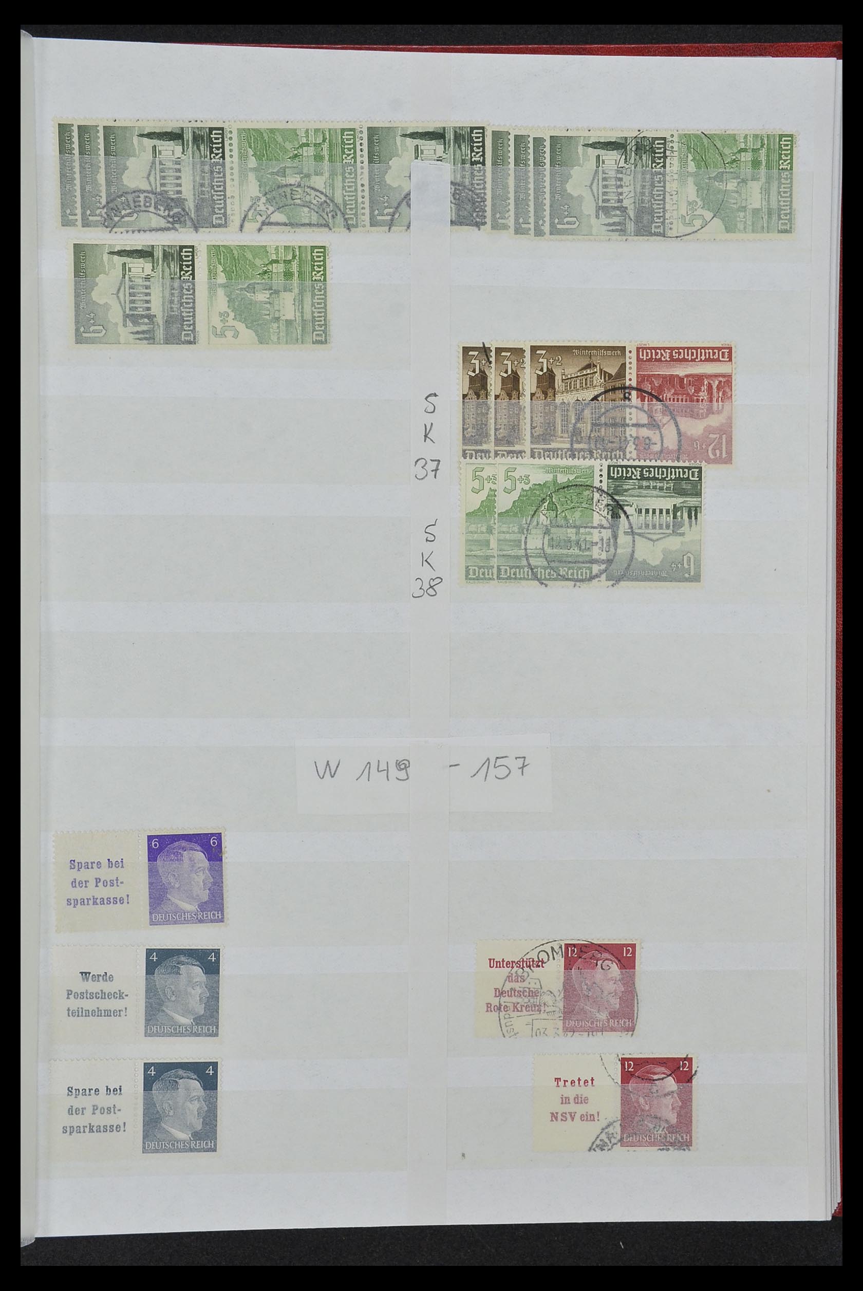 34153 042 - Stamp collection 34153 German Reich combinations 1919-1943.