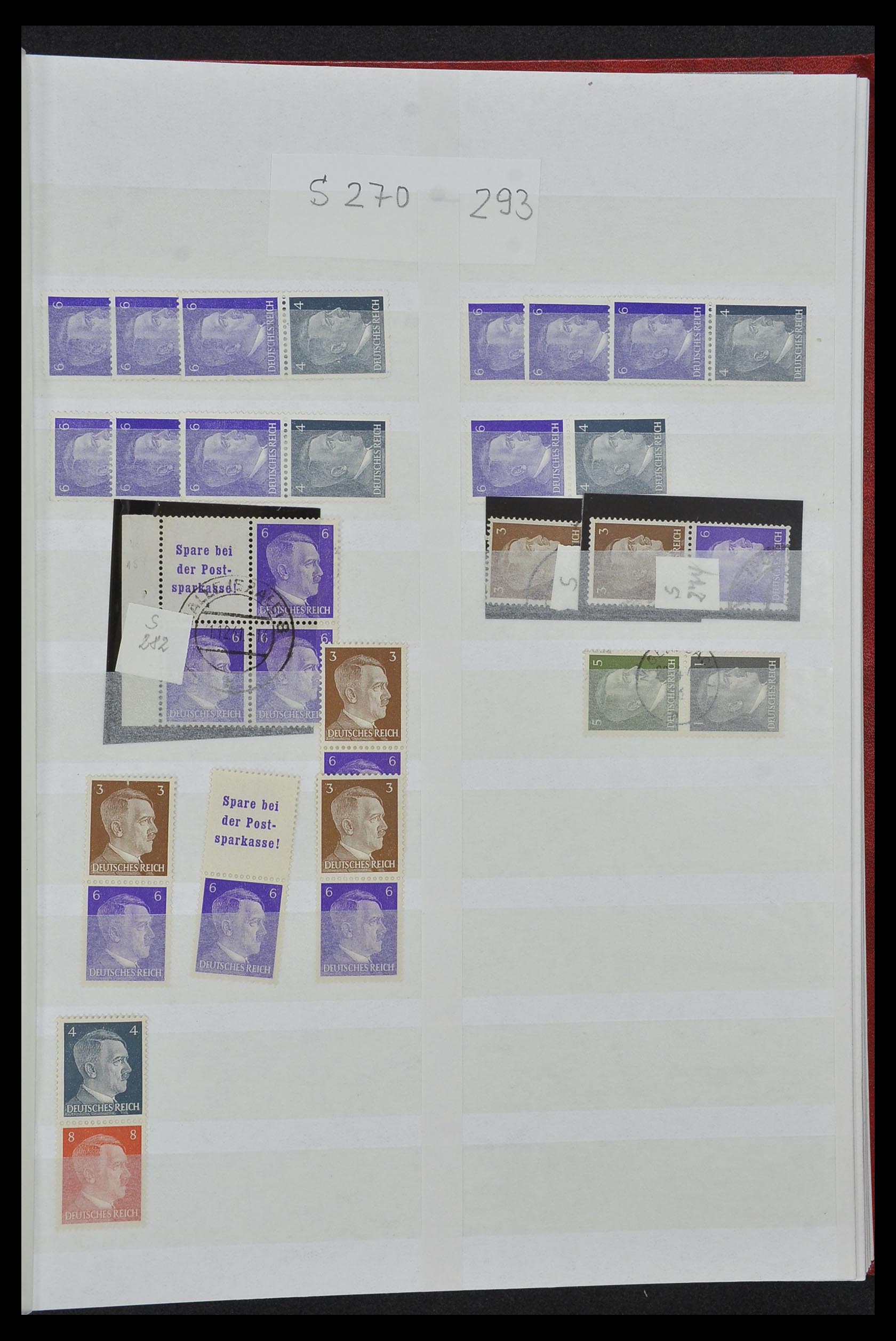 34153 044 - Stamp collection 34153 German Reich combinations 1919-1943.