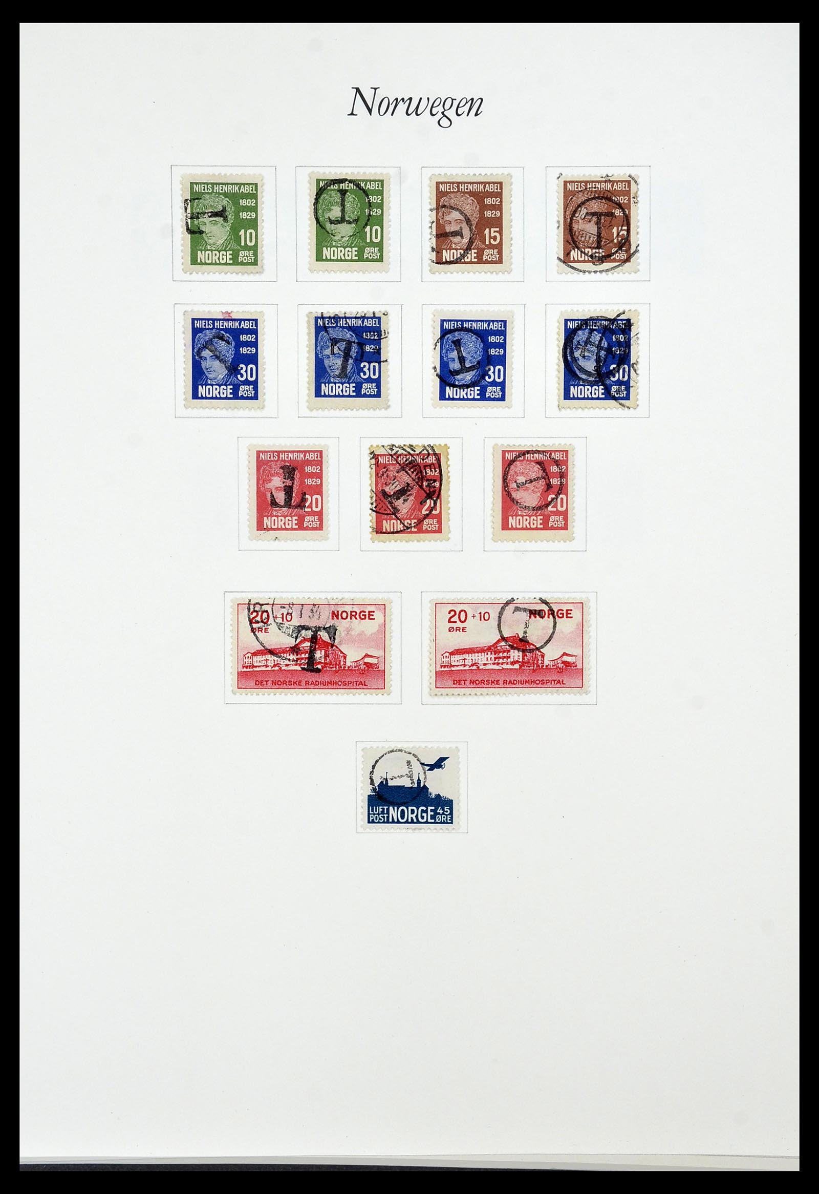34154 018 - Postzegelverzameling 34154 Noorwegen port 1883-1973.