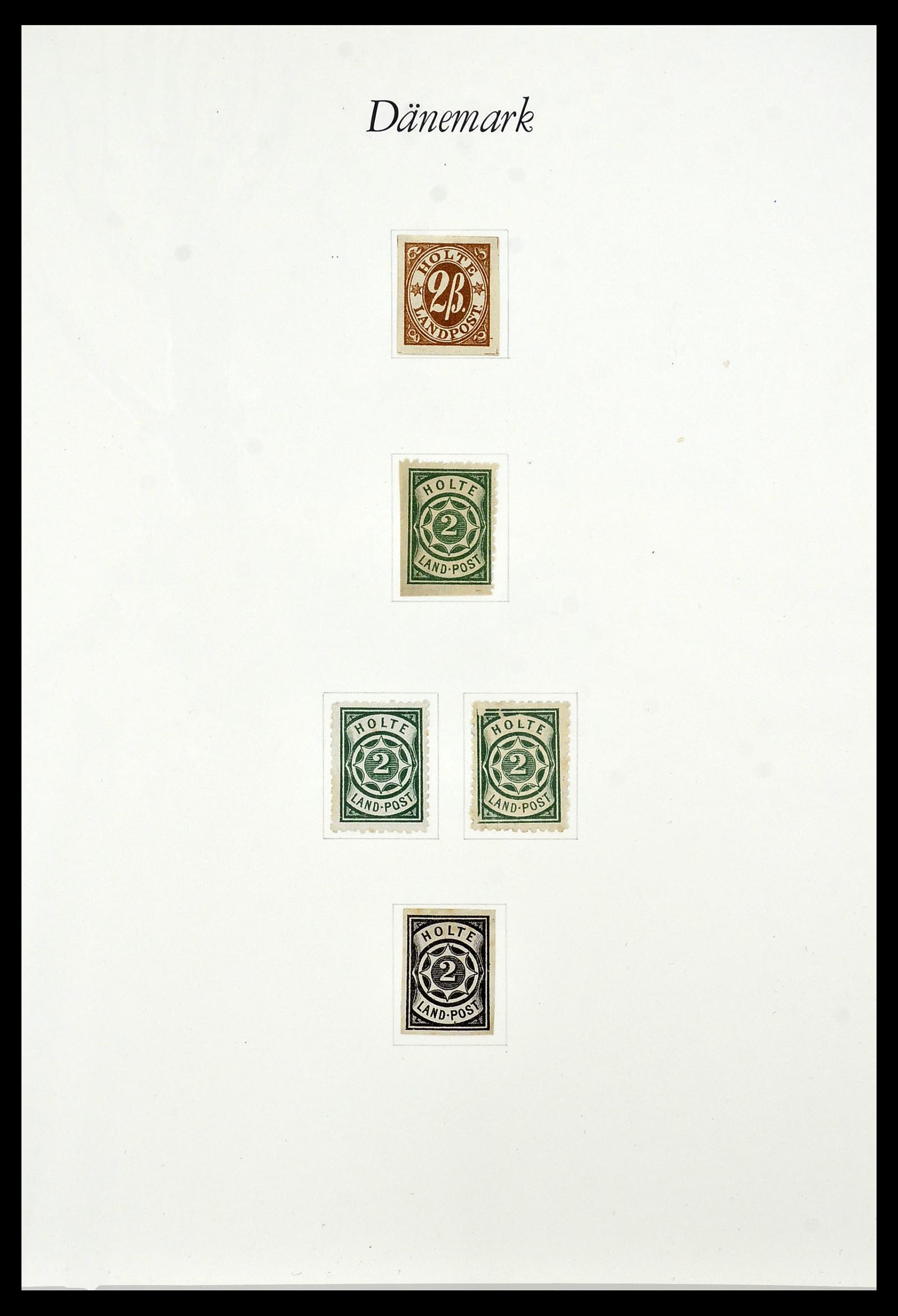 34155 001 - Postzegelverzameling 34155 Denemarken stadspost.