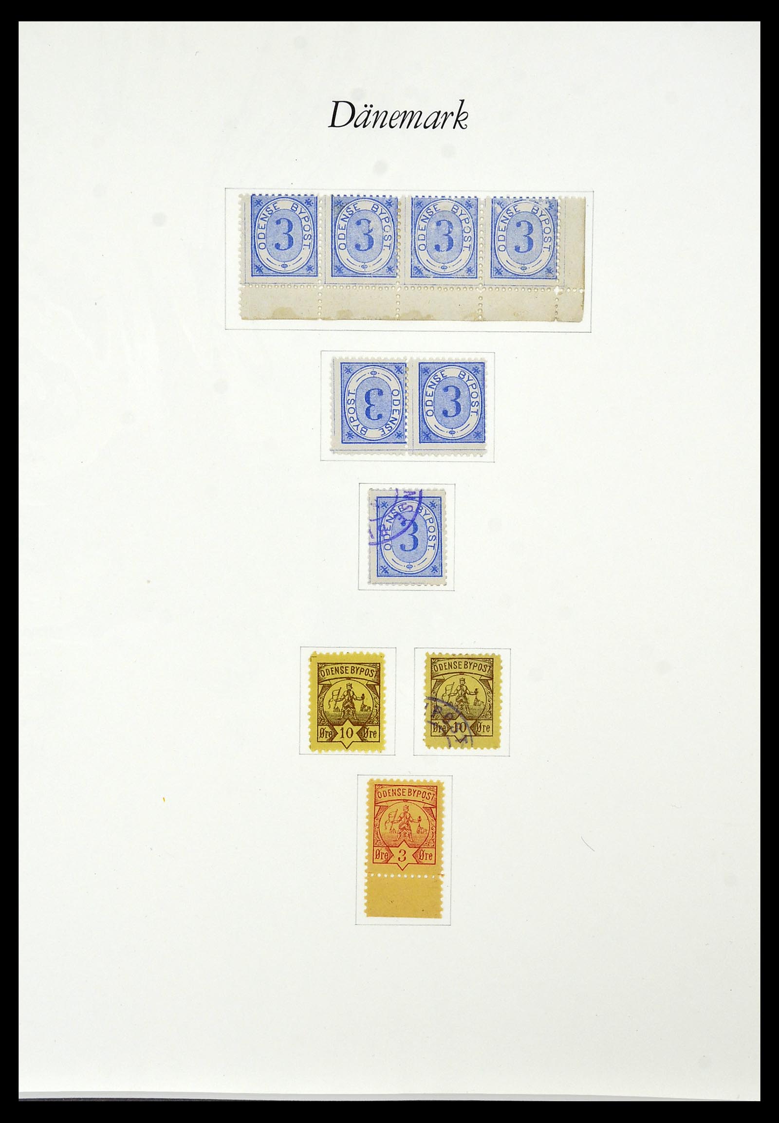 34155 037 - Postzegelverzameling 34155 Denemarken stadspost.