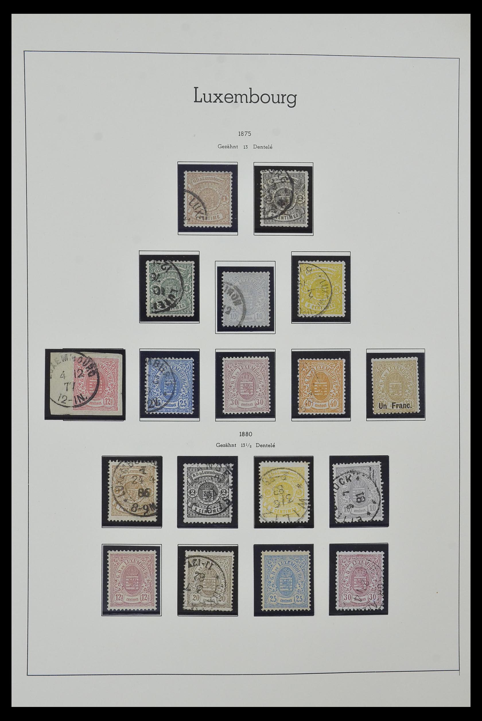 34157 003 - Postzegelverzameling 34157 Luxemburg 1852-1974.