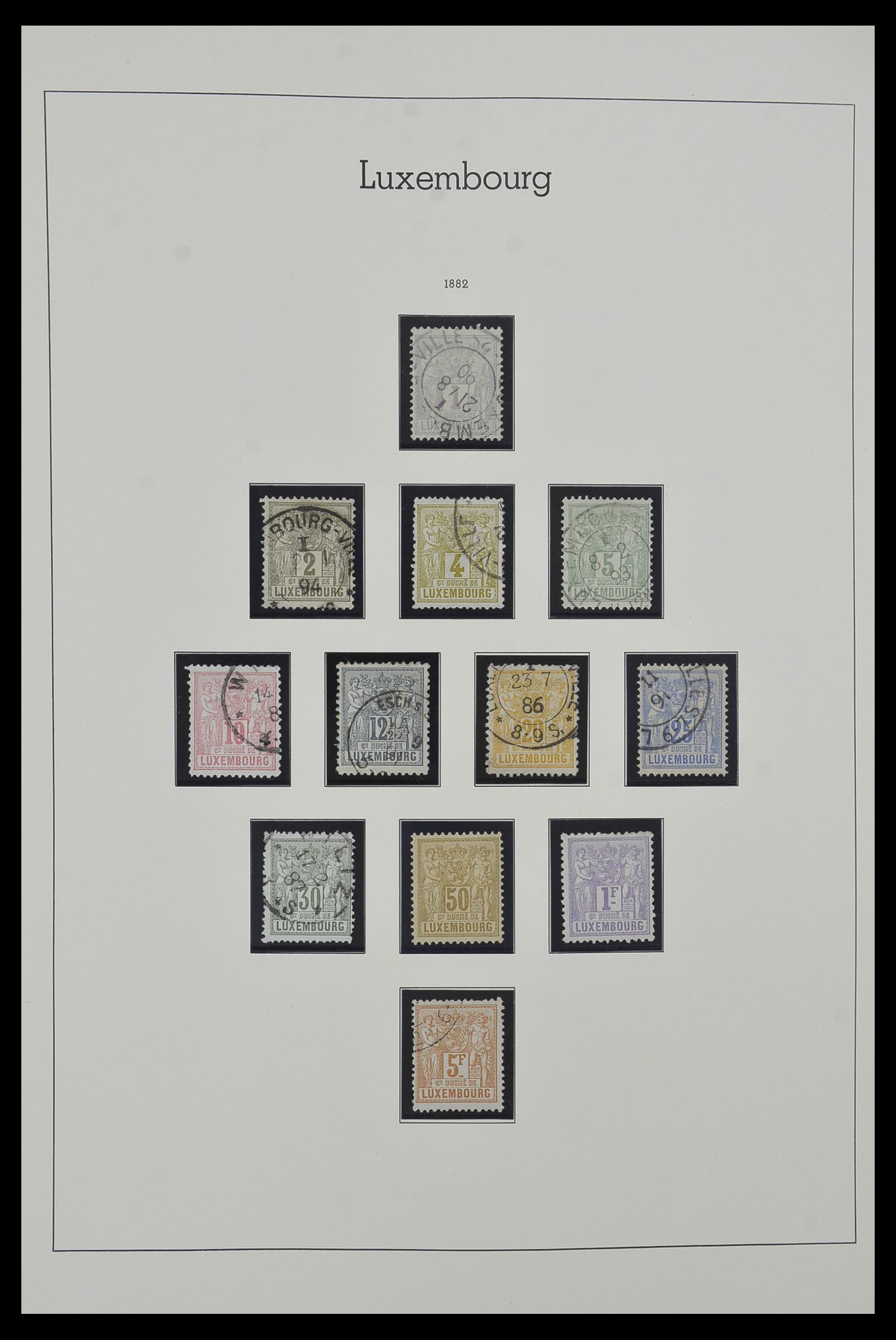 34157 004 - Postzegelverzameling 34157 Luxemburg 1852-1974.