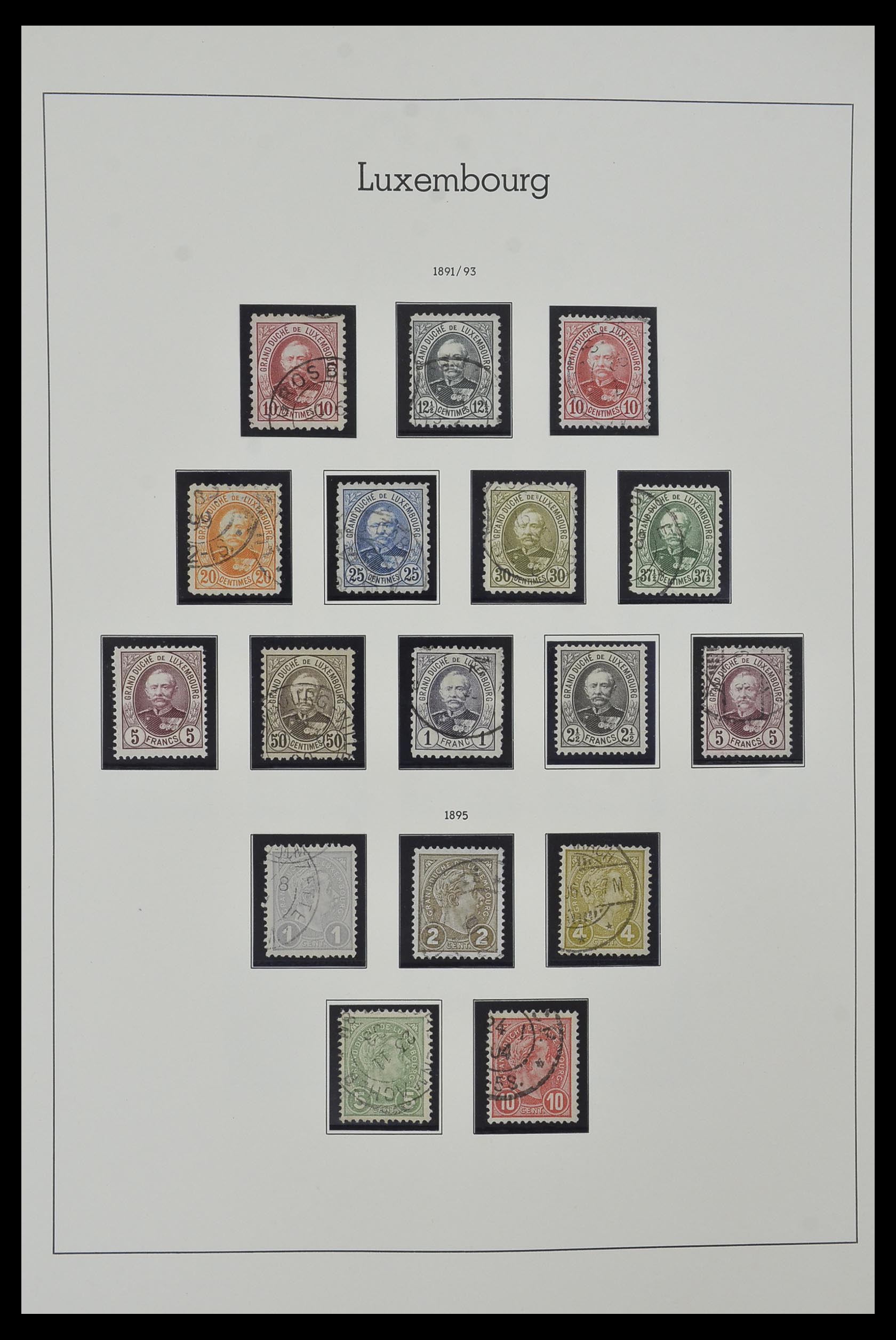 34157 005 - Postzegelverzameling 34157 Luxemburg 1852-1974.