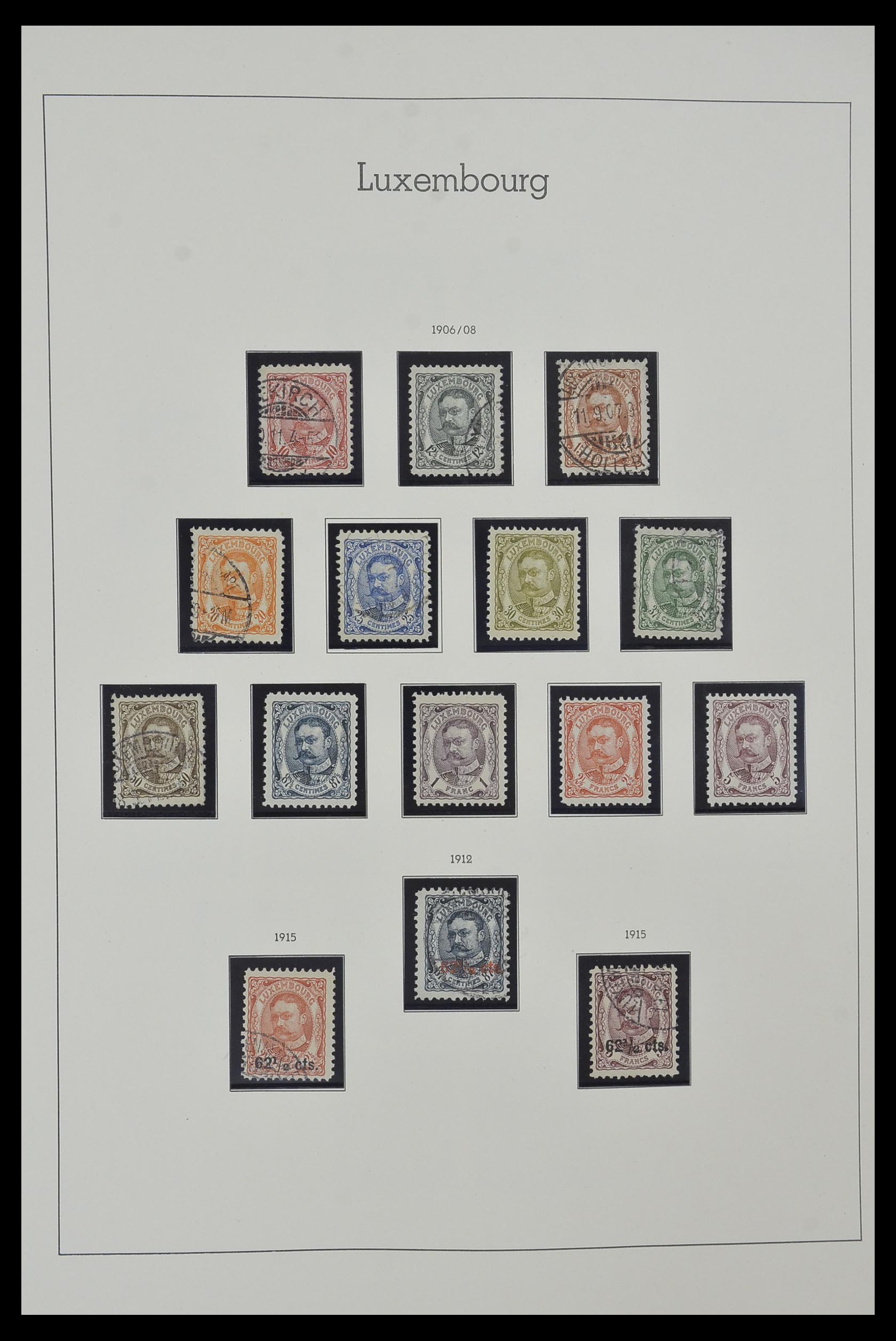 34157 006 - Postzegelverzameling 34157 Luxemburg 1852-1974.
