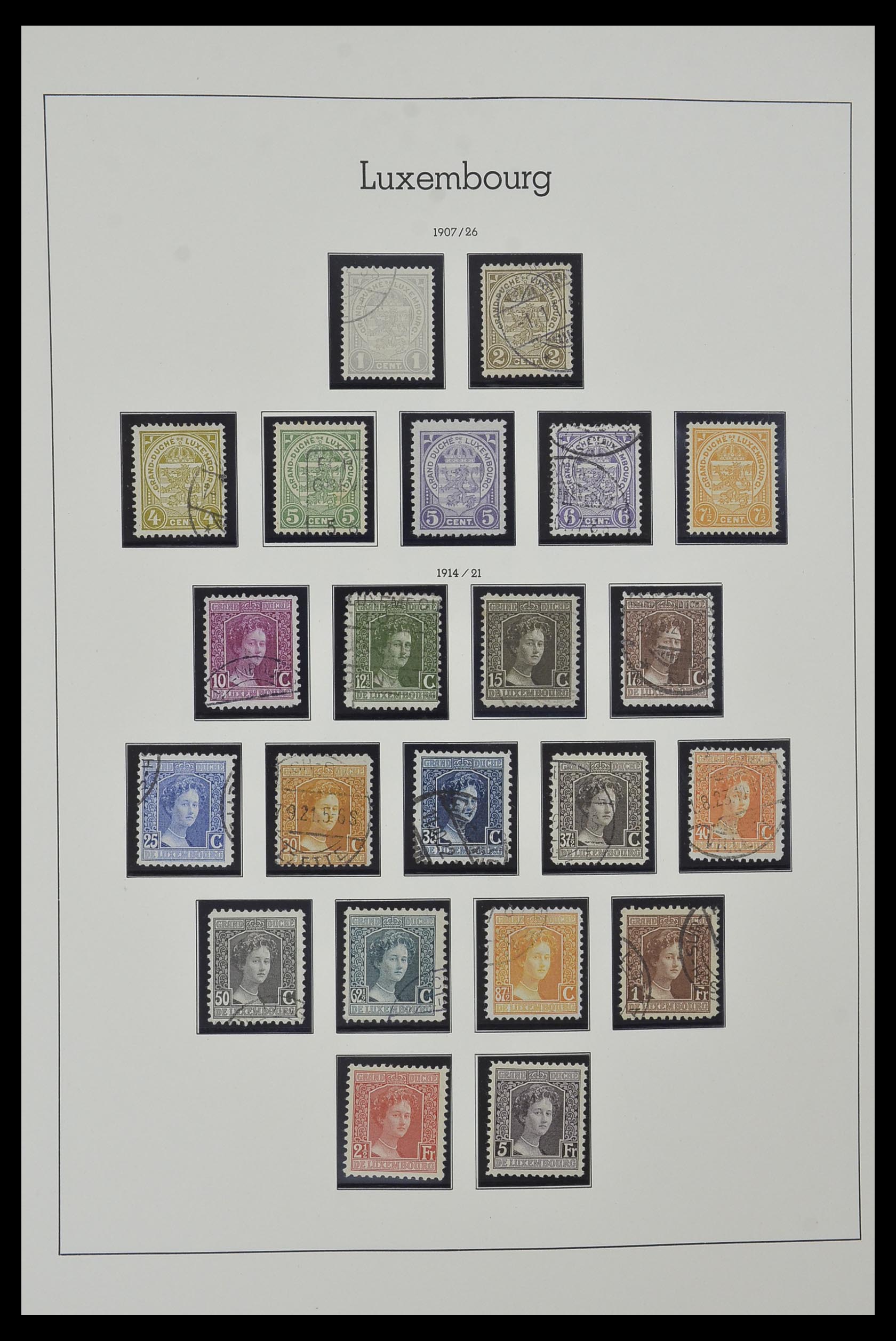 34157 007 - Postzegelverzameling 34157 Luxemburg 1852-1974.
