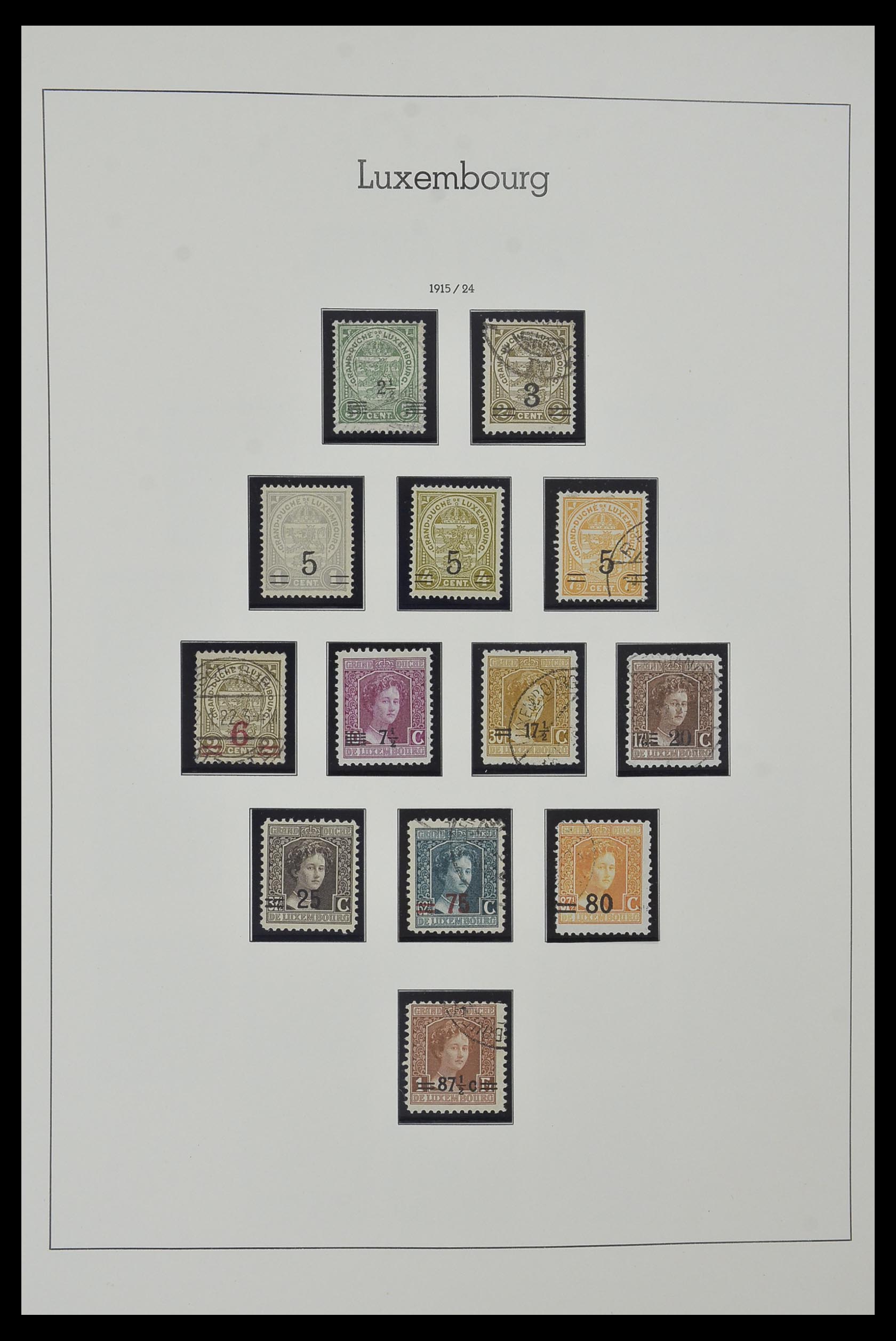 34157 008 - Postzegelverzameling 34157 Luxemburg 1852-1974.