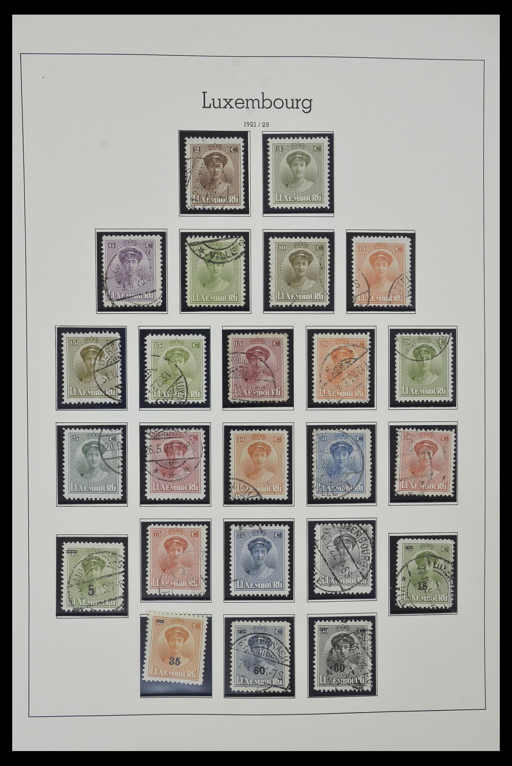 34157 009 - Postzegelverzameling 34157 Luxemburg 1852-1974.