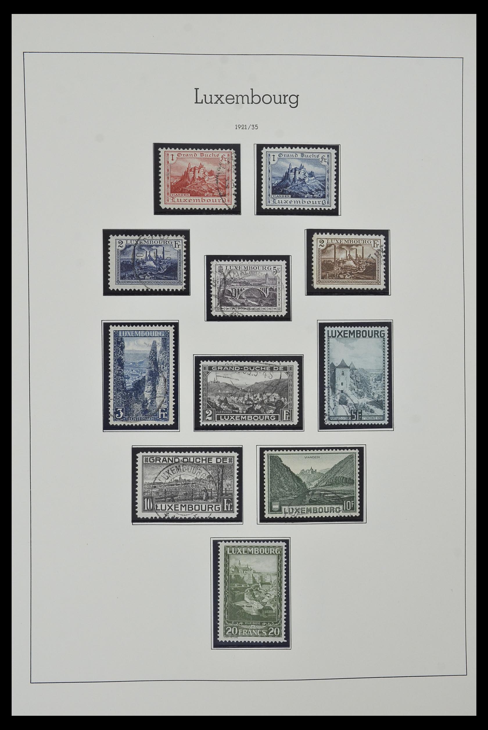 34157 010 - Postzegelverzameling 34157 Luxemburg 1852-1974.