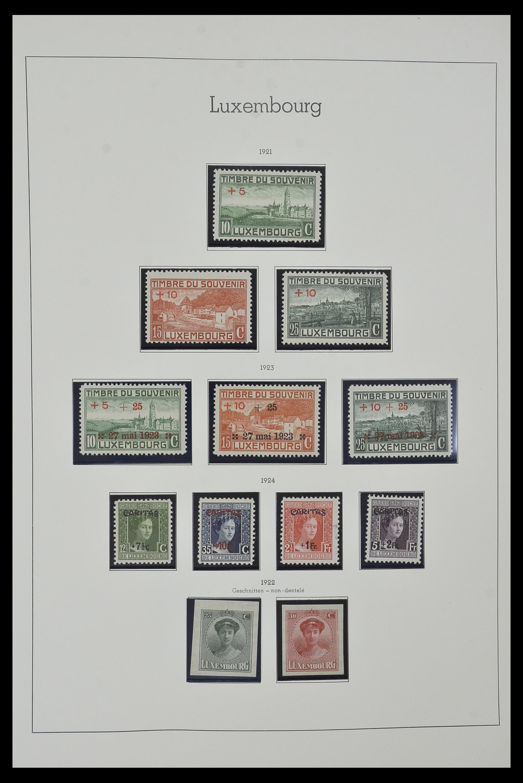 34157 011 - Postzegelverzameling 34157 Luxemburg 1852-1974.