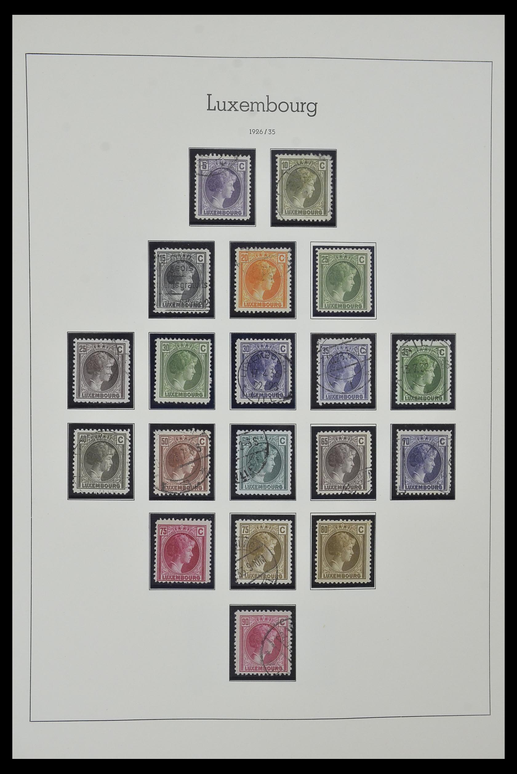 34157 014 - Postzegelverzameling 34157 Luxemburg 1852-1974.
