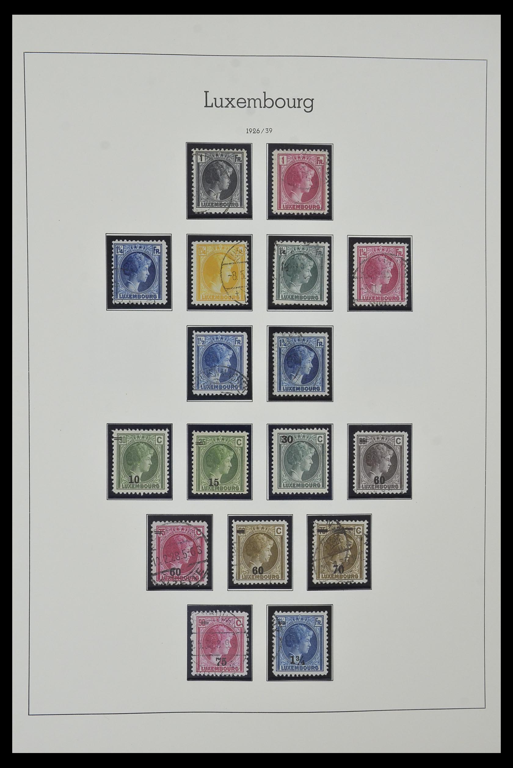 34157 015 - Postzegelverzameling 34157 Luxemburg 1852-1974.
