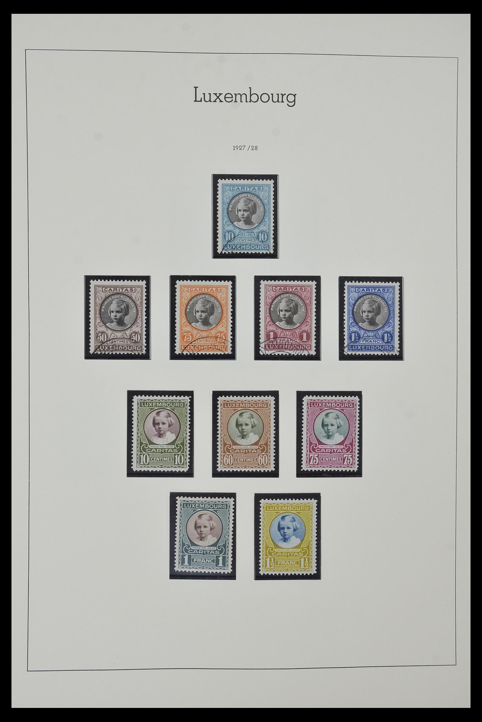 34157 016 - Postzegelverzameling 34157 Luxemburg 1852-1974.