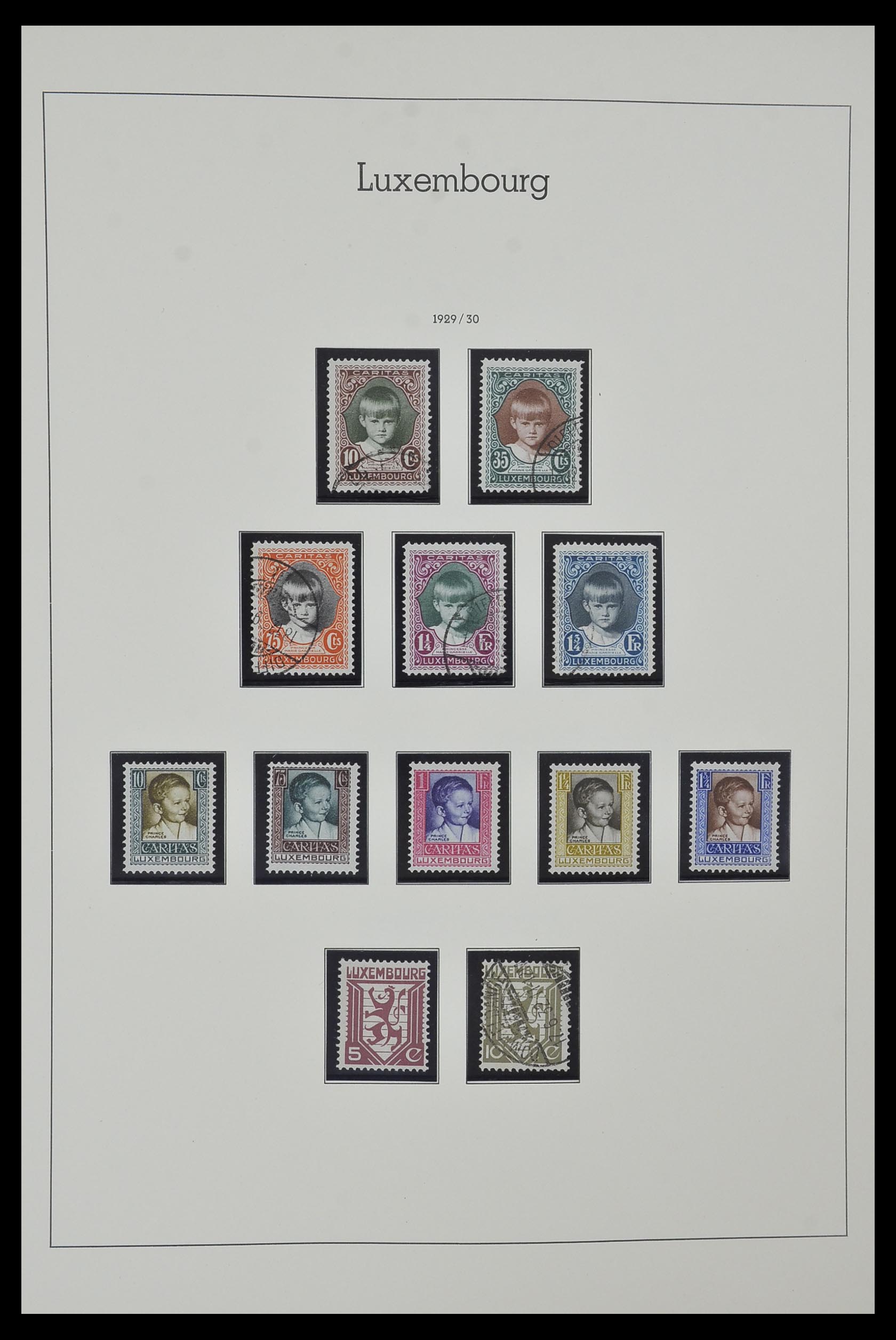 34157 017 - Postzegelverzameling 34157 Luxemburg 1852-1974.