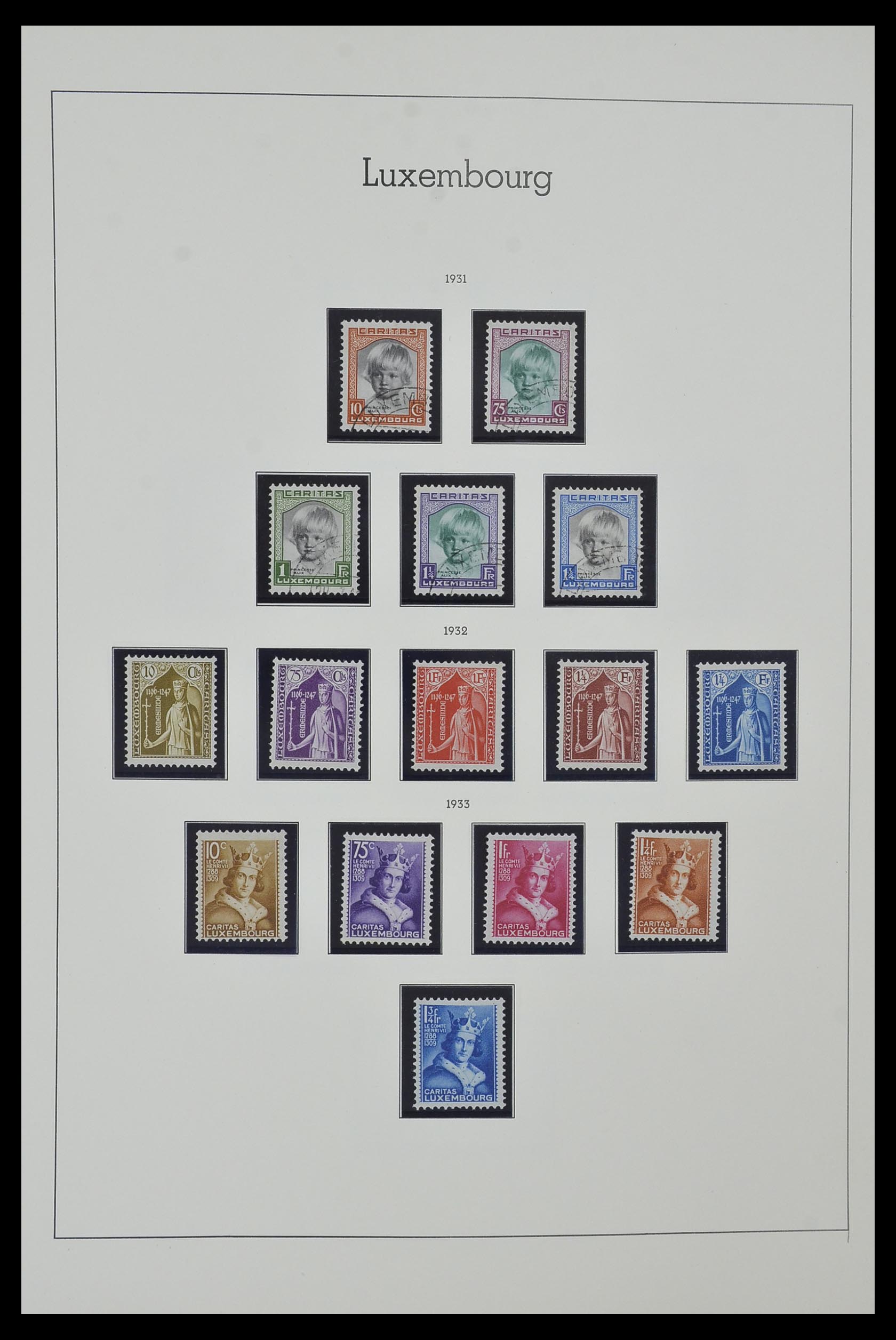 34157 019 - Postzegelverzameling 34157 Luxemburg 1852-1974.
