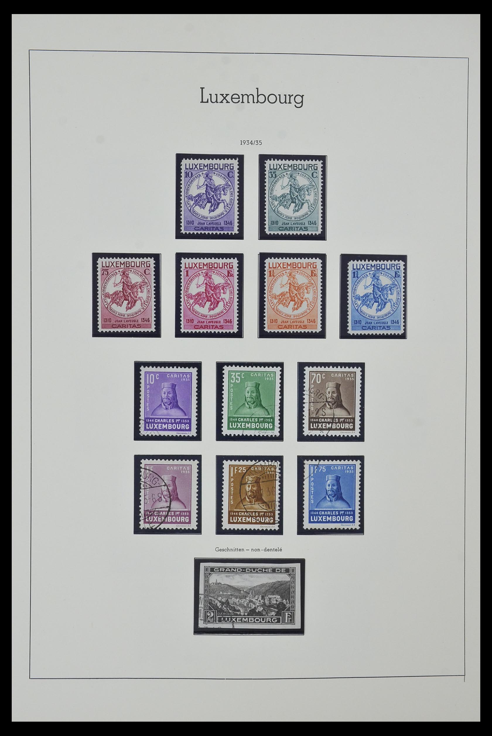 34157 020 - Postzegelverzameling 34157 Luxemburg 1852-1974.
