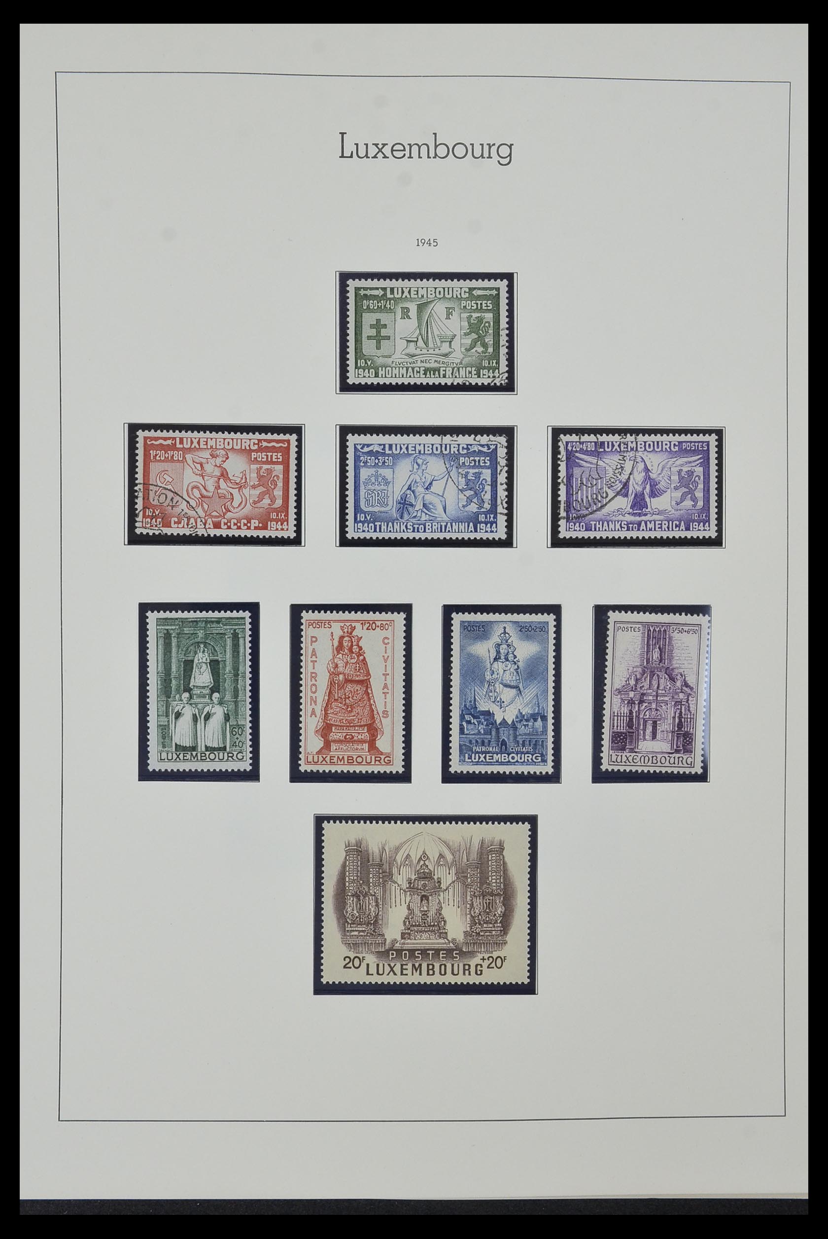 34157 029 - Stamp collection 34157 Luxembourg 1852-1974.