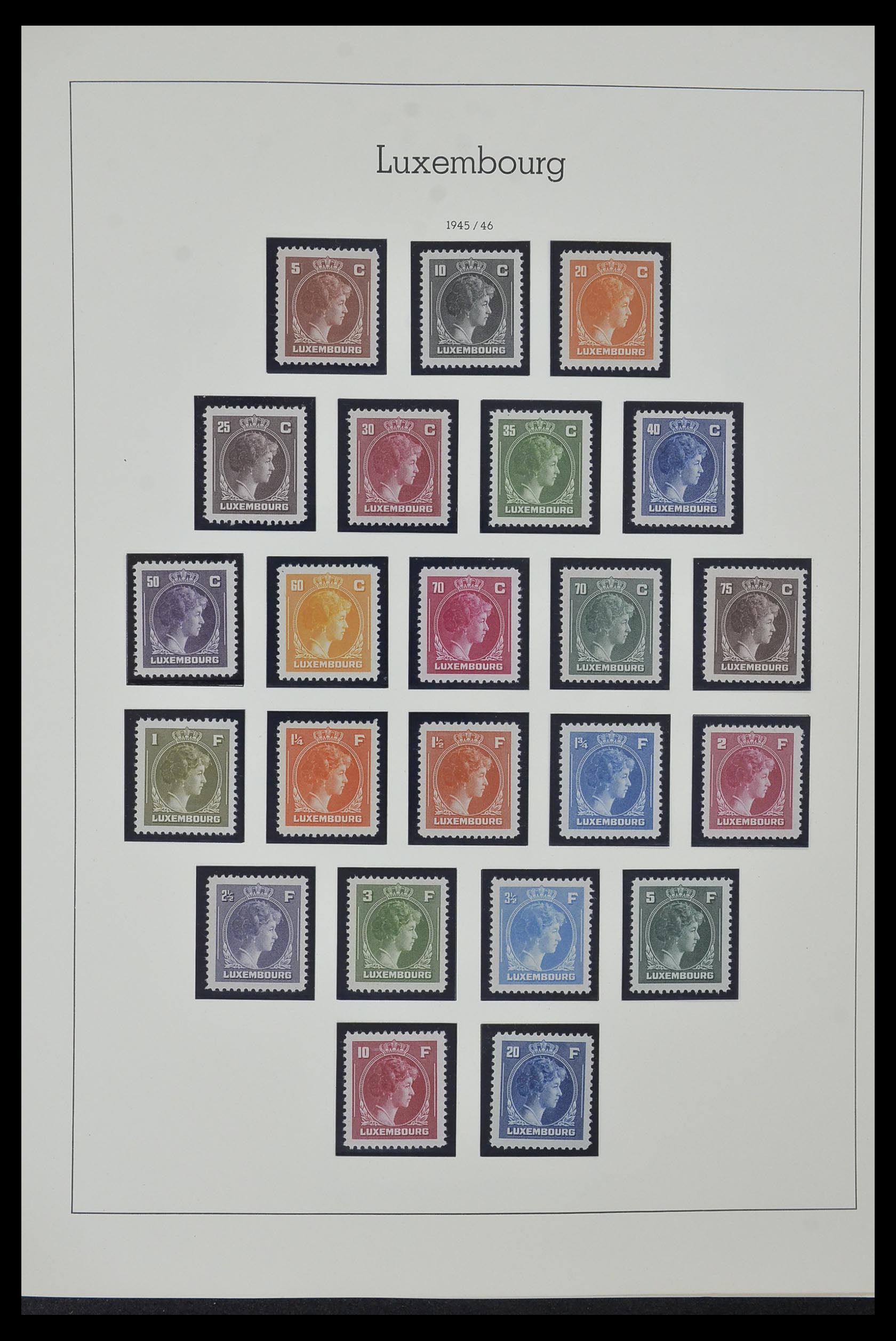 34157 031 - Stamp collection 34157 Luxembourg 1852-1974.