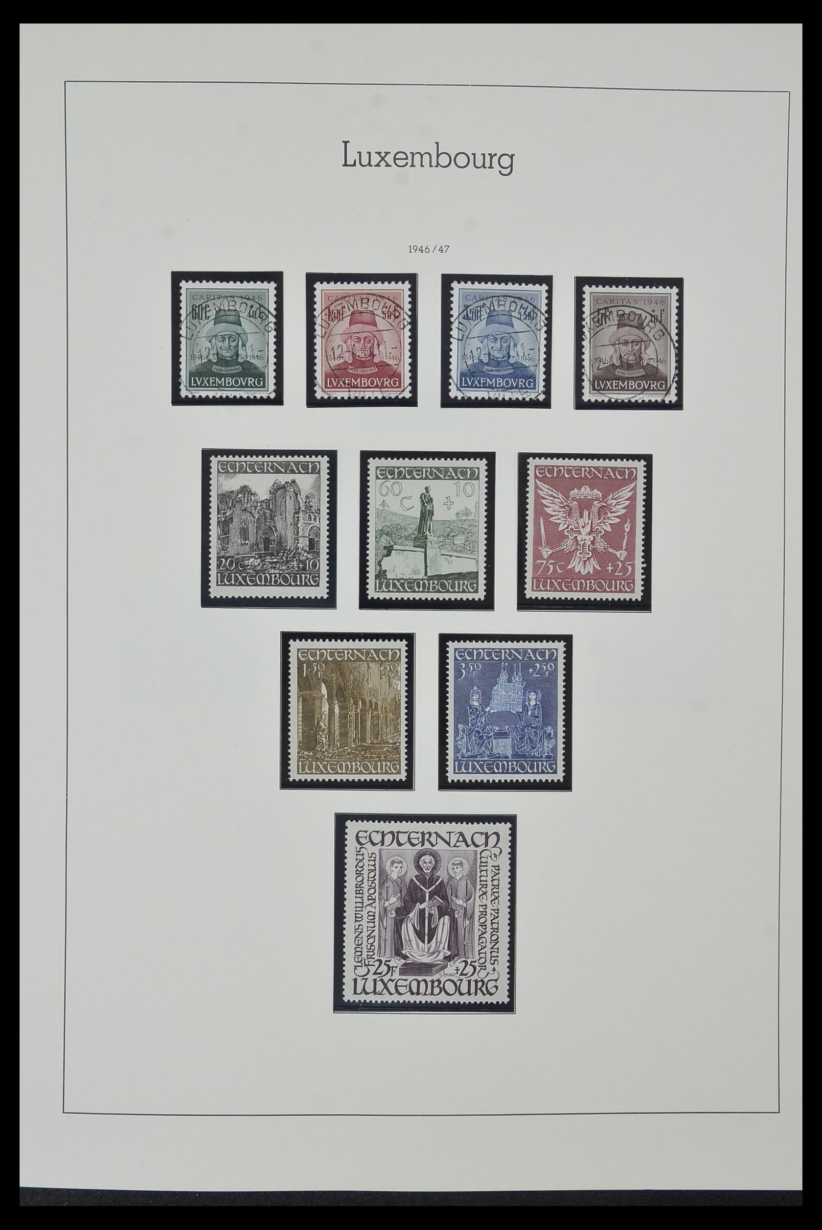 34157 035 - Stamp collection 34157 Luxembourg 1852-1974.