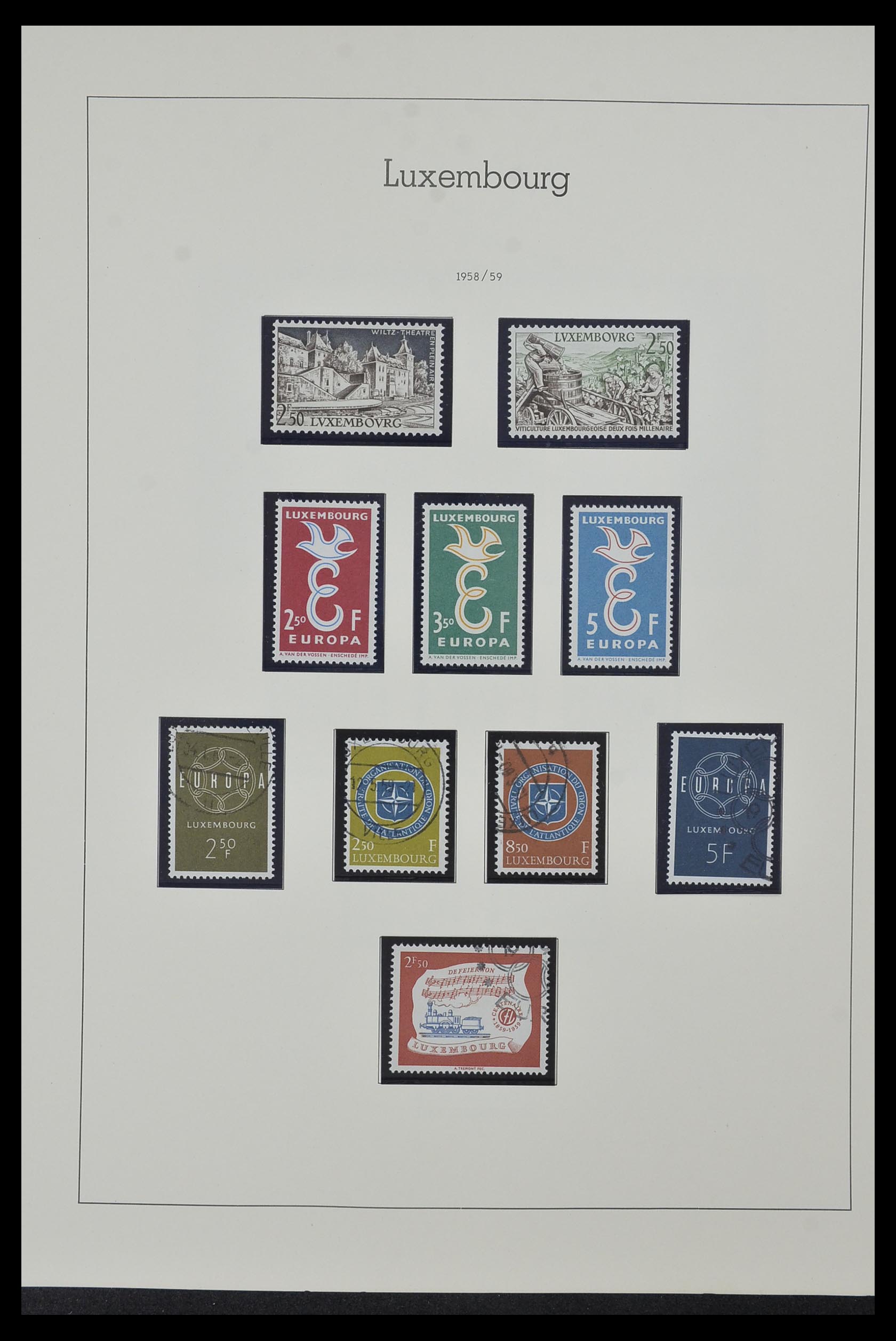 34157 055 - Stamp collection 34157 Luxembourg 1852-1974.